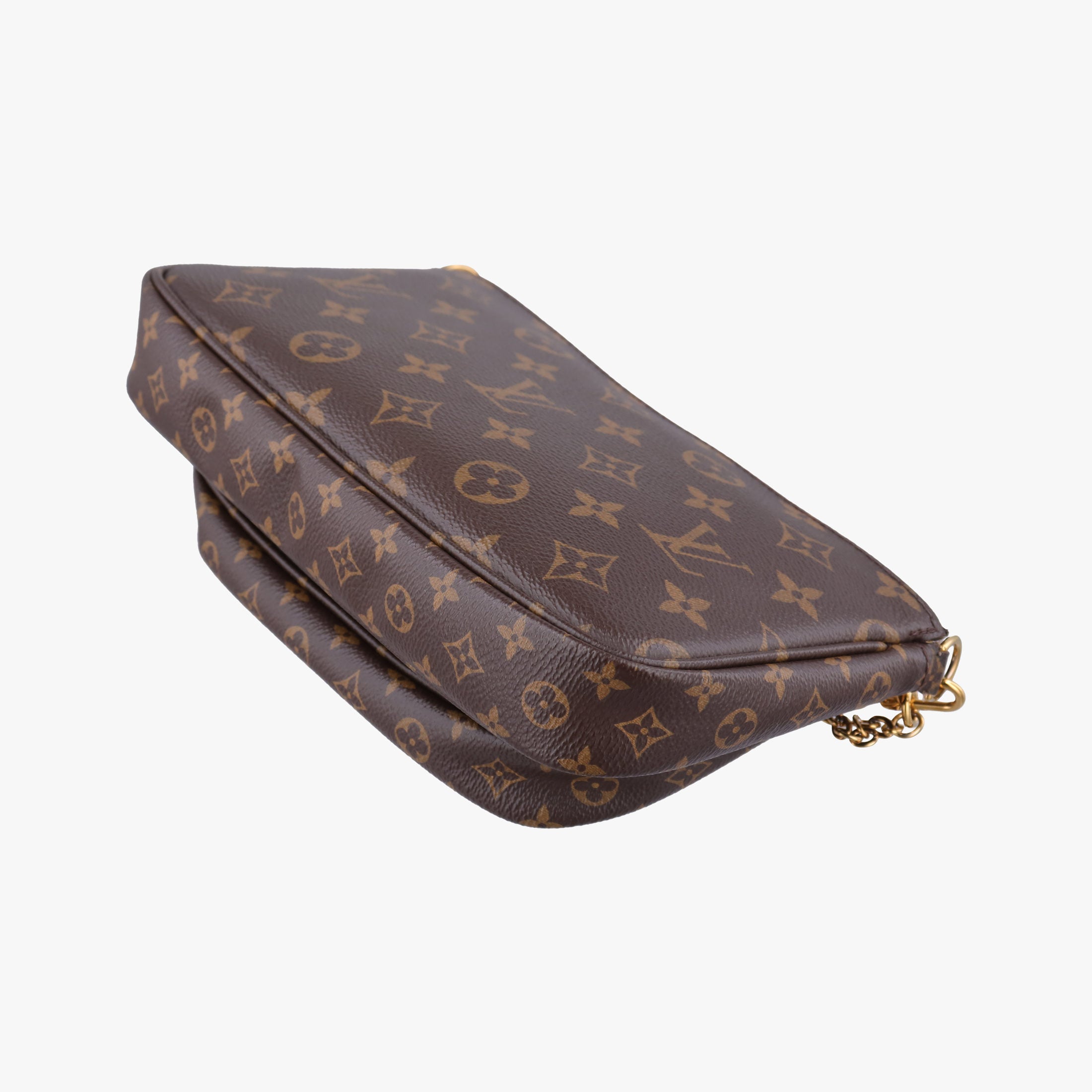 Secondhand Louis Vuitton Multi Pochette Accessoir brown×khaki Monogram Canvas M44813 shoulderbag | stylenewstar