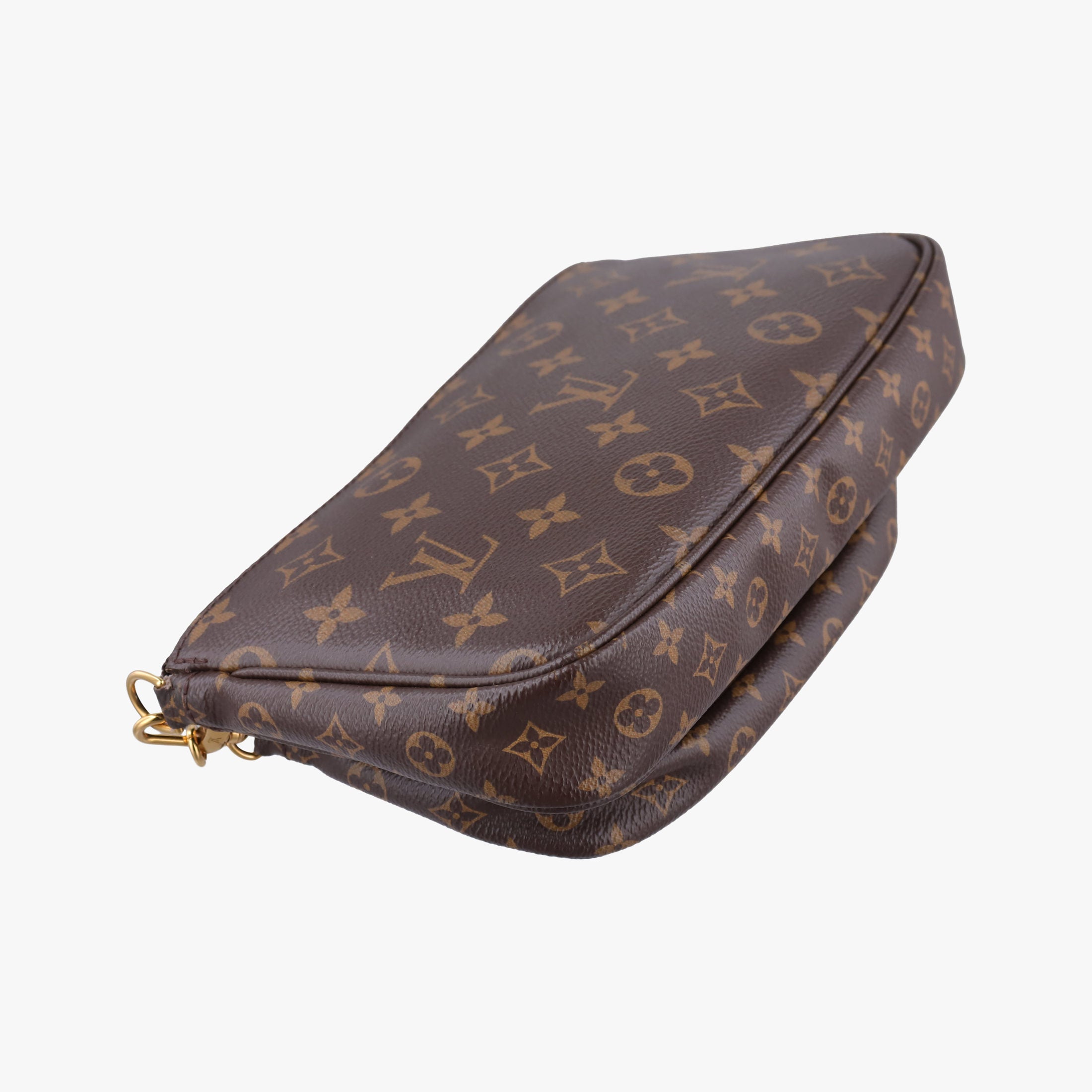 Secondhand Louis Vuitton Multi Pochette Accessoir brown×khaki Monogram Canvas M44813 shoulderbag | stylenewstar
