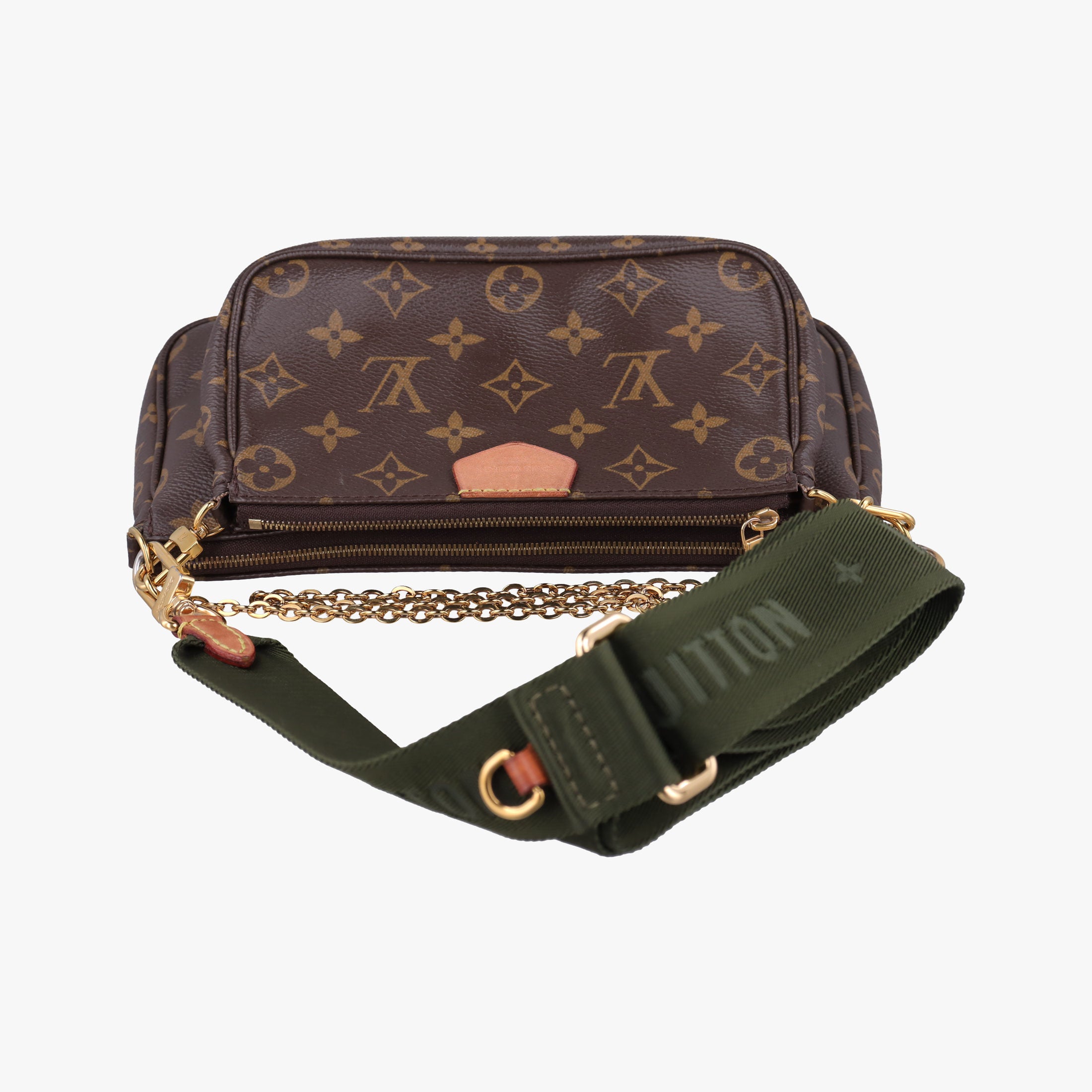 Secondhand Louis Vuitton Multi Pochette Accessoir brown×khaki Monogram Canvas M44813 shoulderbag | stylenewstar