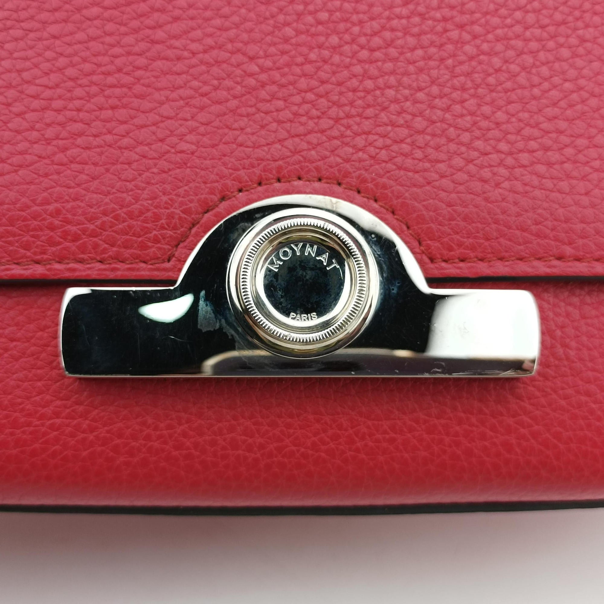 Pre-owned Moynat Legenne PM Red leather  shoulderbag | stylenewstar