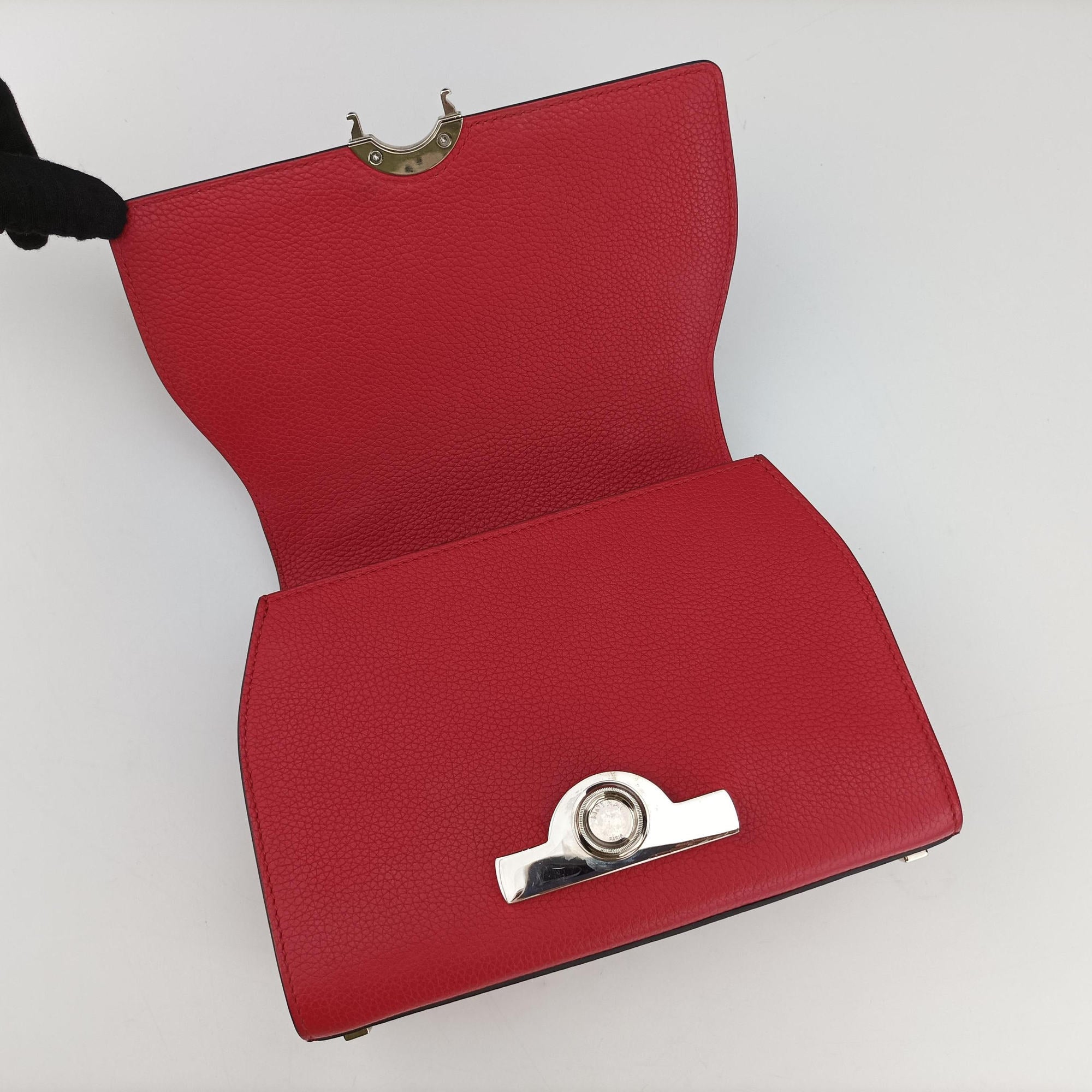 Pre-owned Moynat Legenne PM Red leather  shoulderbag | stylenewstar
