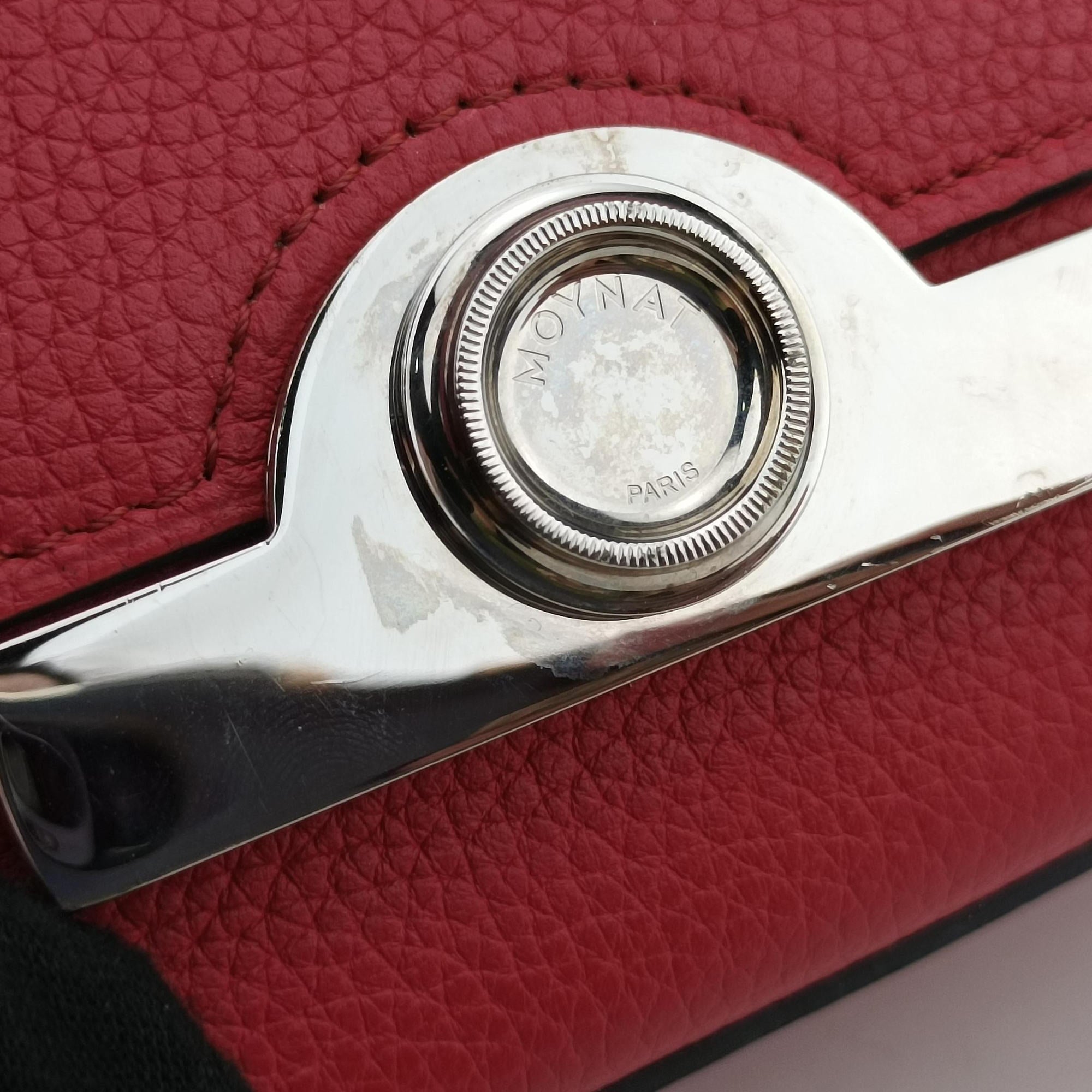 Pre-owned Moynat Legenne PM Red leather  shoulderbag | stylenewstar
