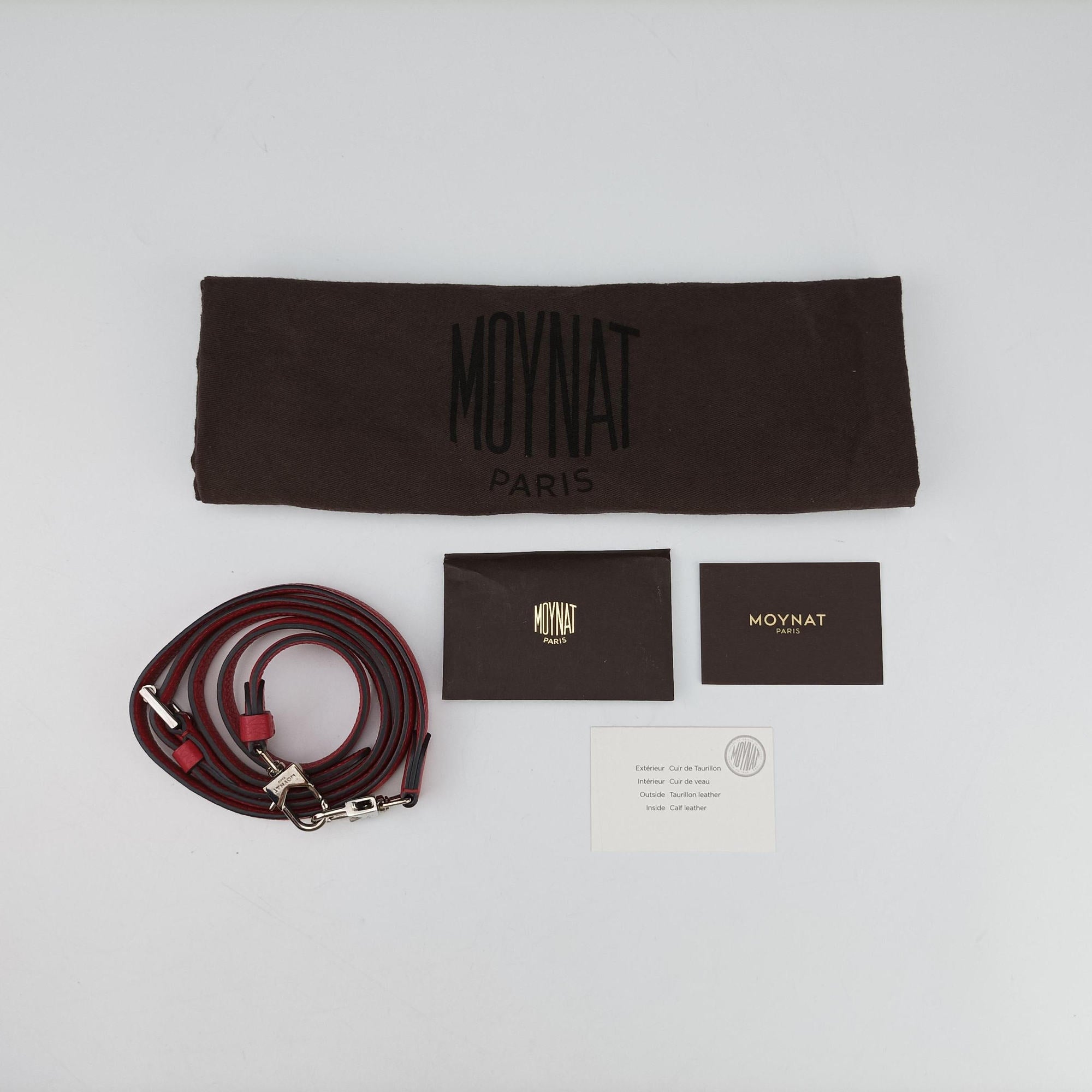 Pre-owned Moynat Legenne PM Red leather  shoulderbag | stylenewstar