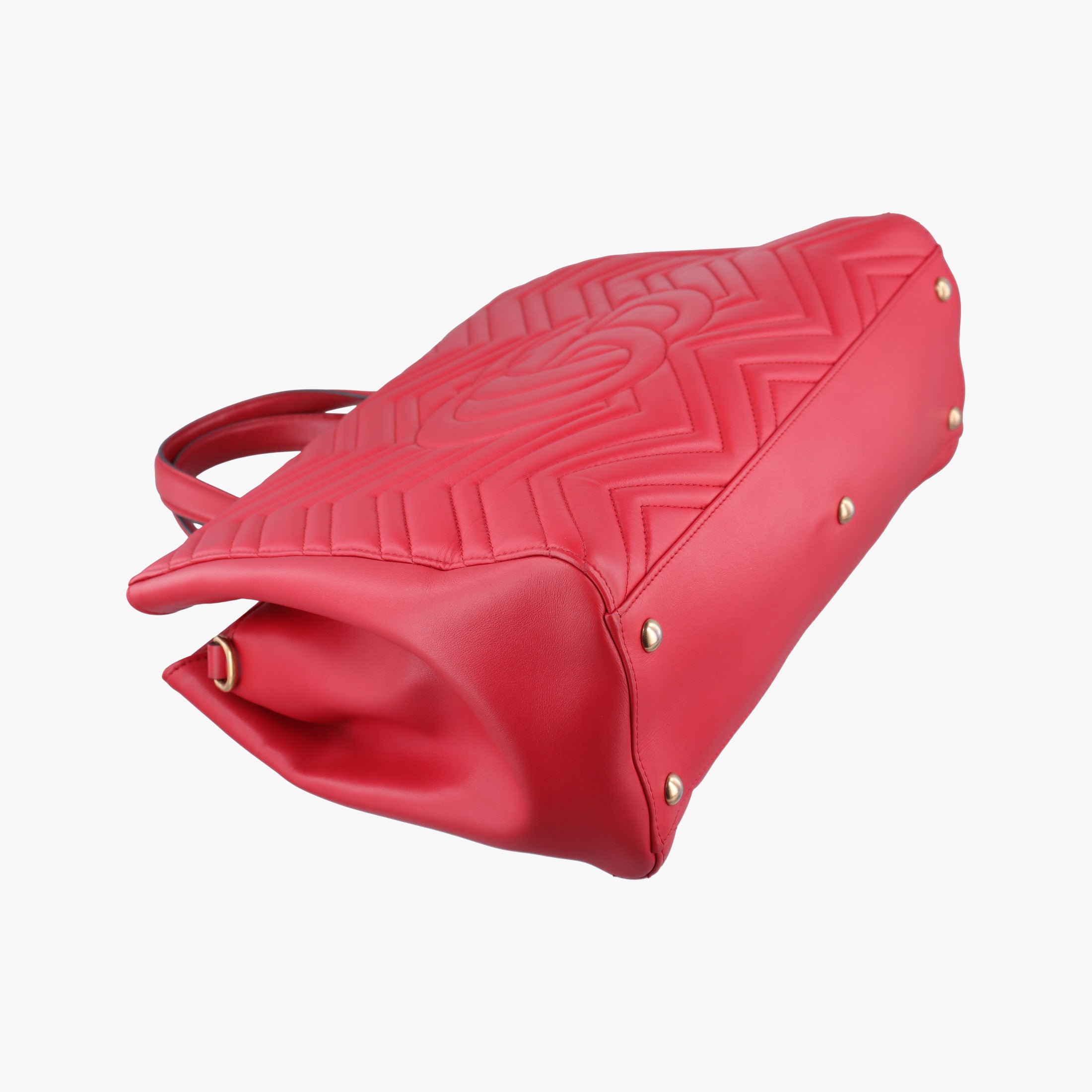 Secondhand Gucci GG Marmont Red Leather 443505 shoulderbag | stylenewstar