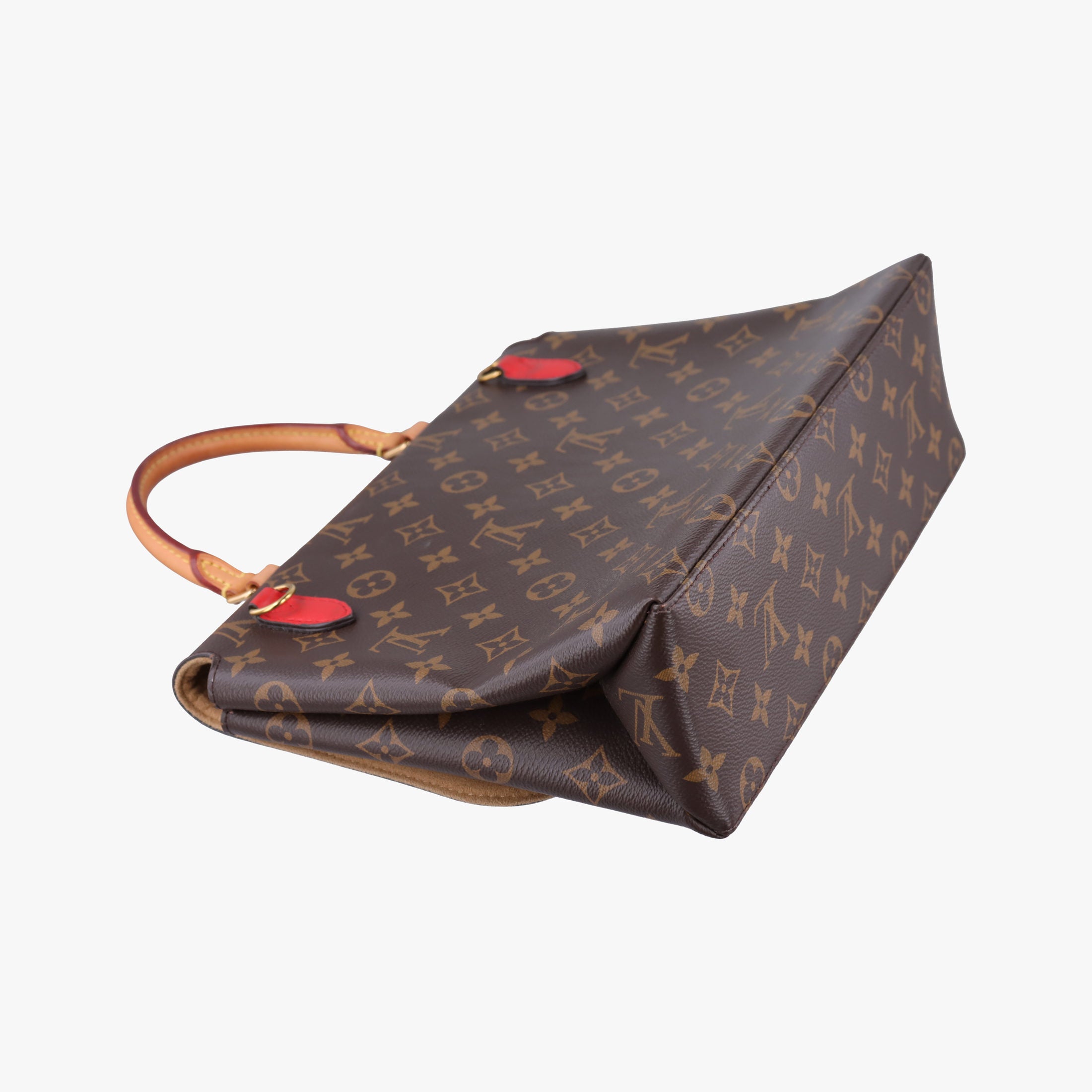 Pre-owned Louis Vuitton MARIGNAN Brown×COQUELICOT Monogram Canvas×calf leather M44544 shoulderbag | stylenewstar