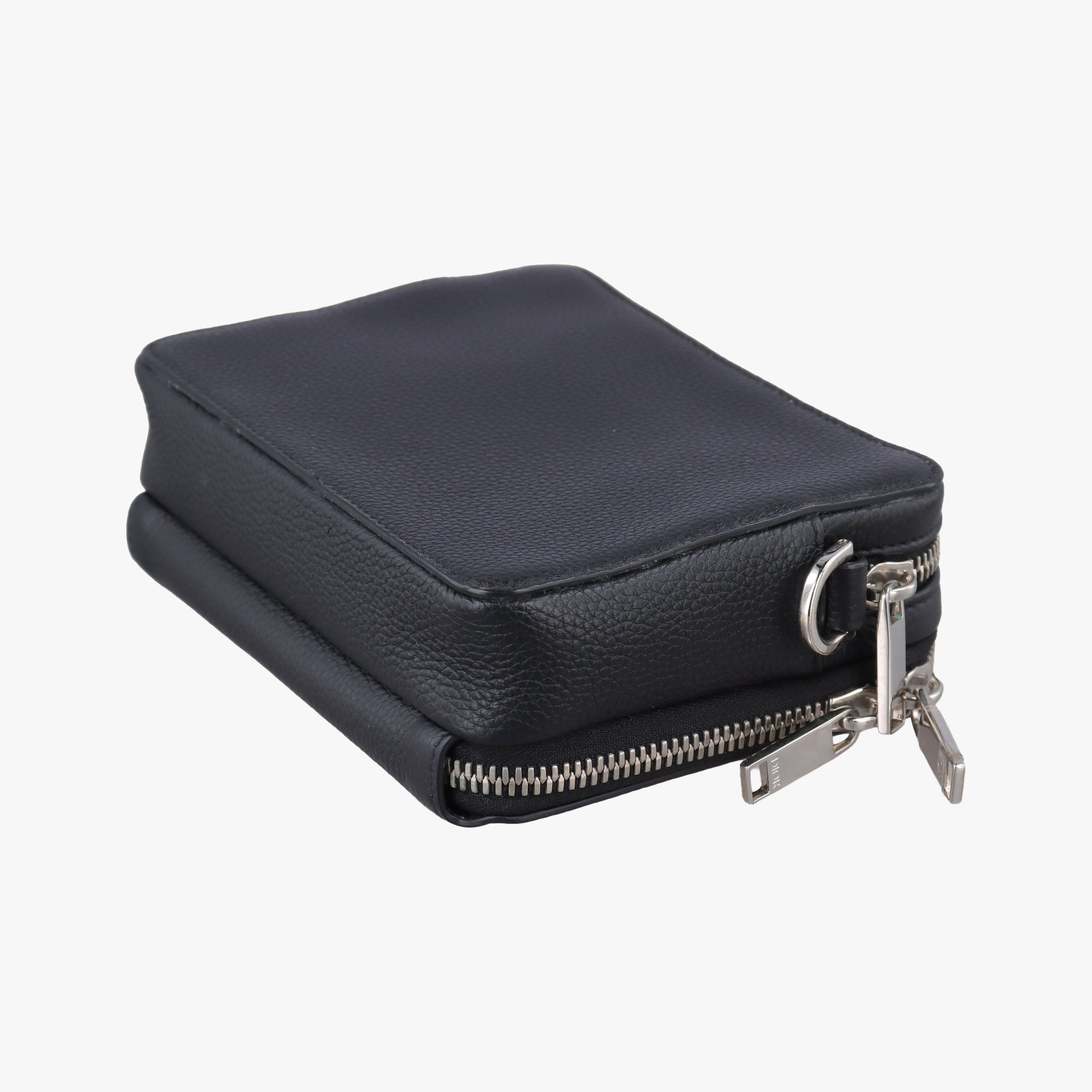 Pre-owned Christian Dior Shawn Stussy collaboration Black Leather  shoulderbag | stylenewstar