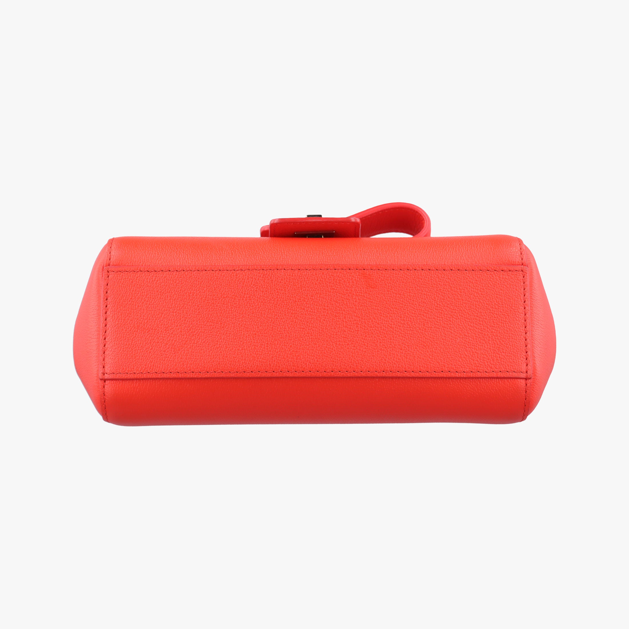 Pre-owned Delvaux Simplissime City PM Orange red leather  shoulderbag | stylenewstar
