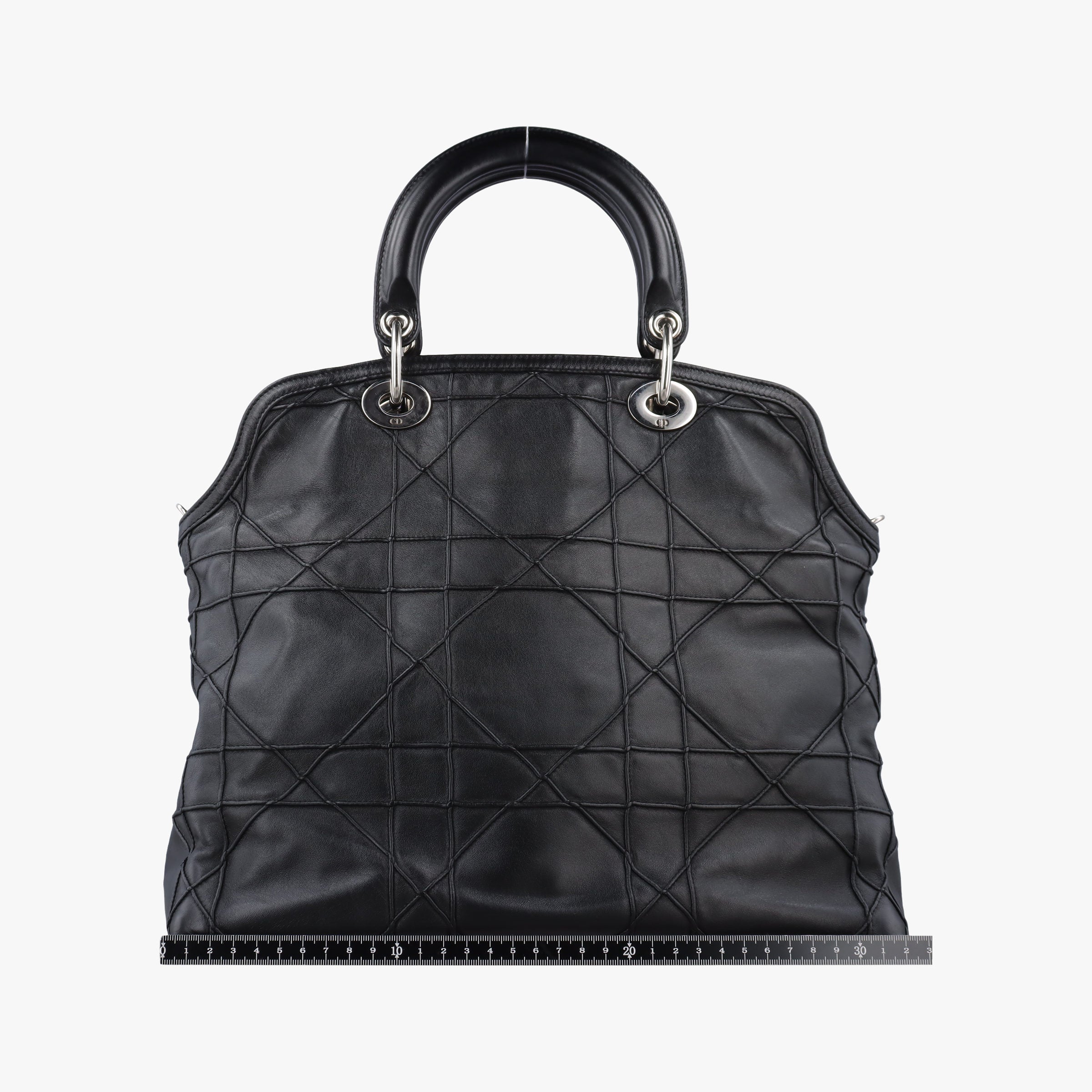 Pre-owned Christian Dior granville Black lambskin  handbag | stylenewstar