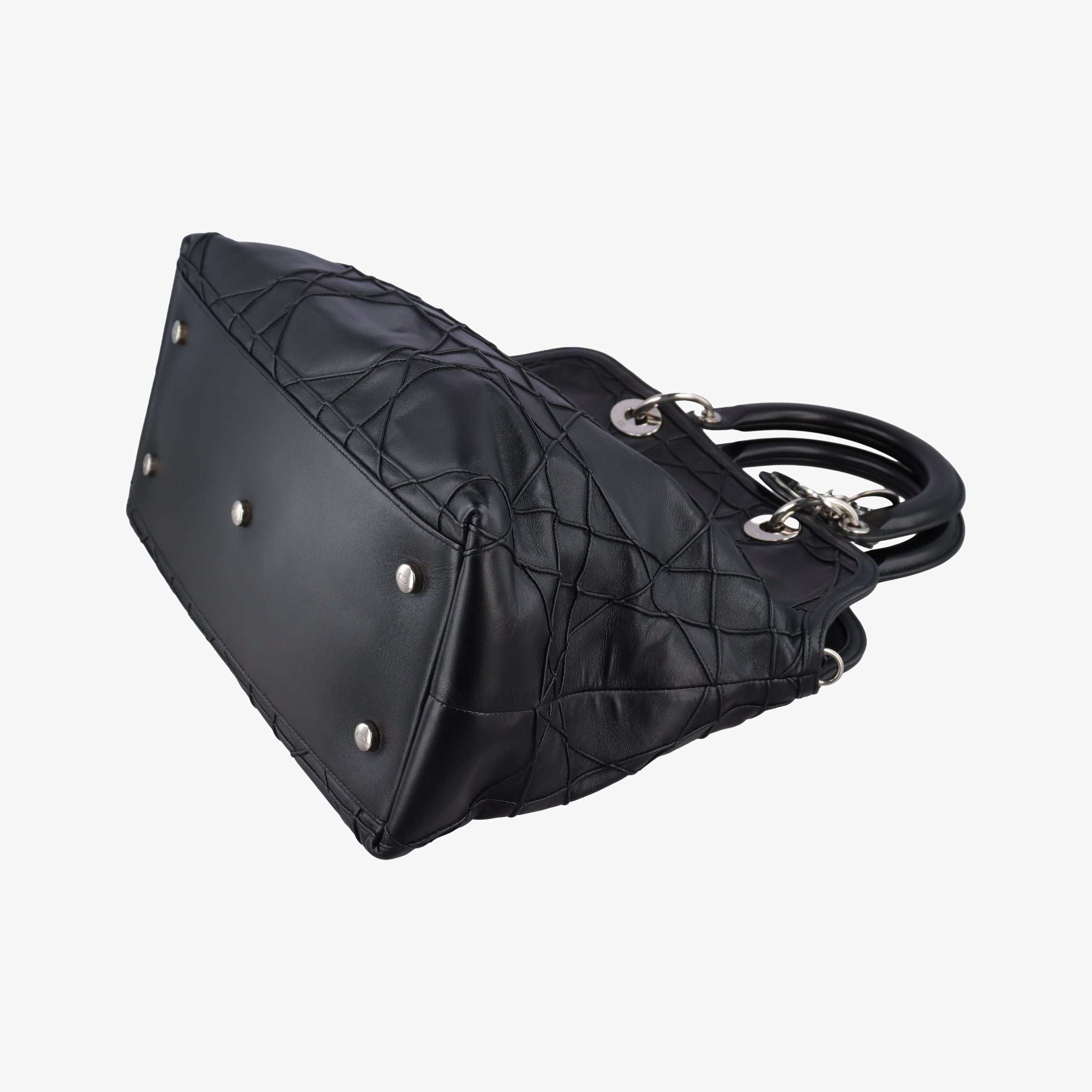 Pre-owned Christian Dior granville Black lambskin  handbag | stylenewstar
