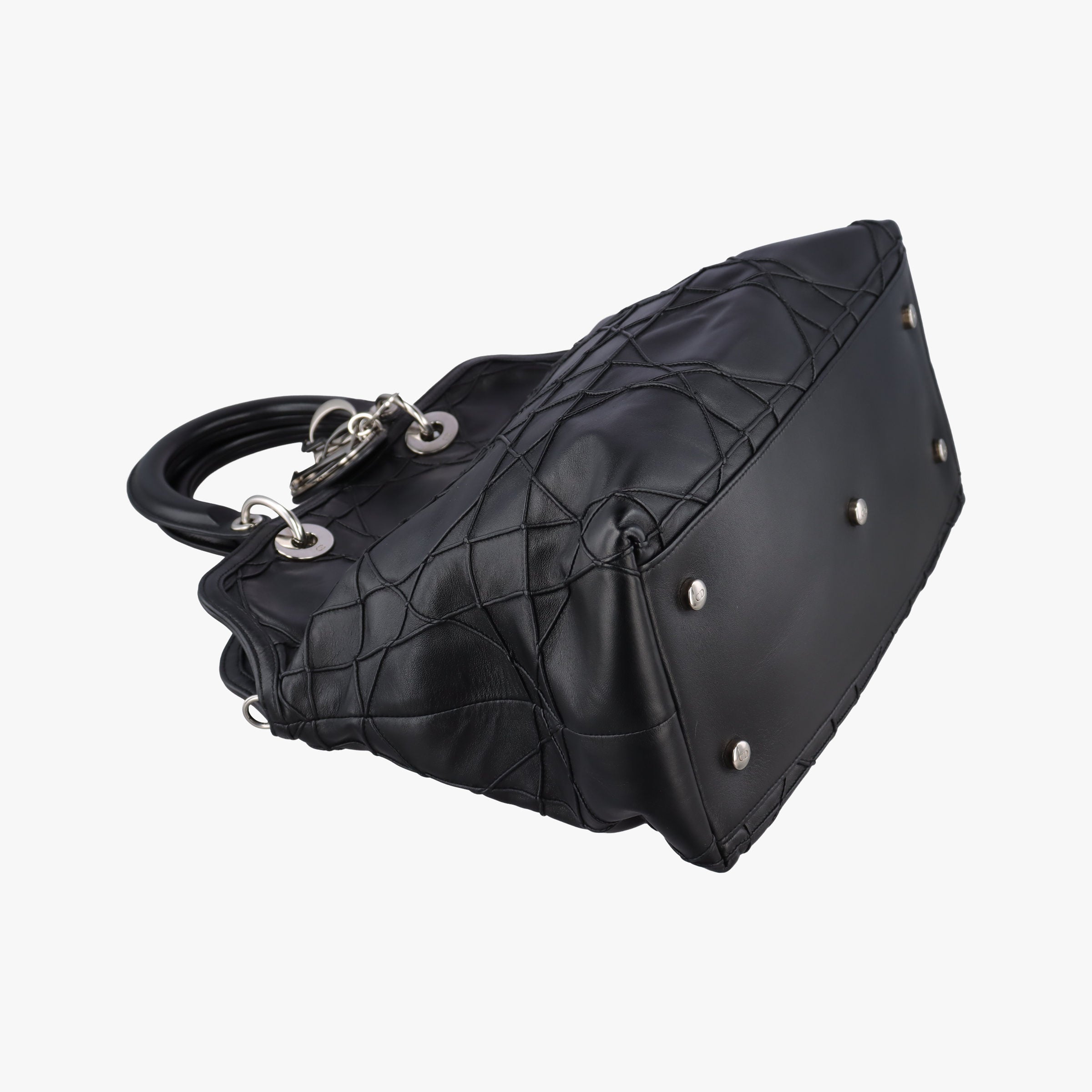 Pre-owned Christian Dior granville Black lambskin  handbag | stylenewstar
