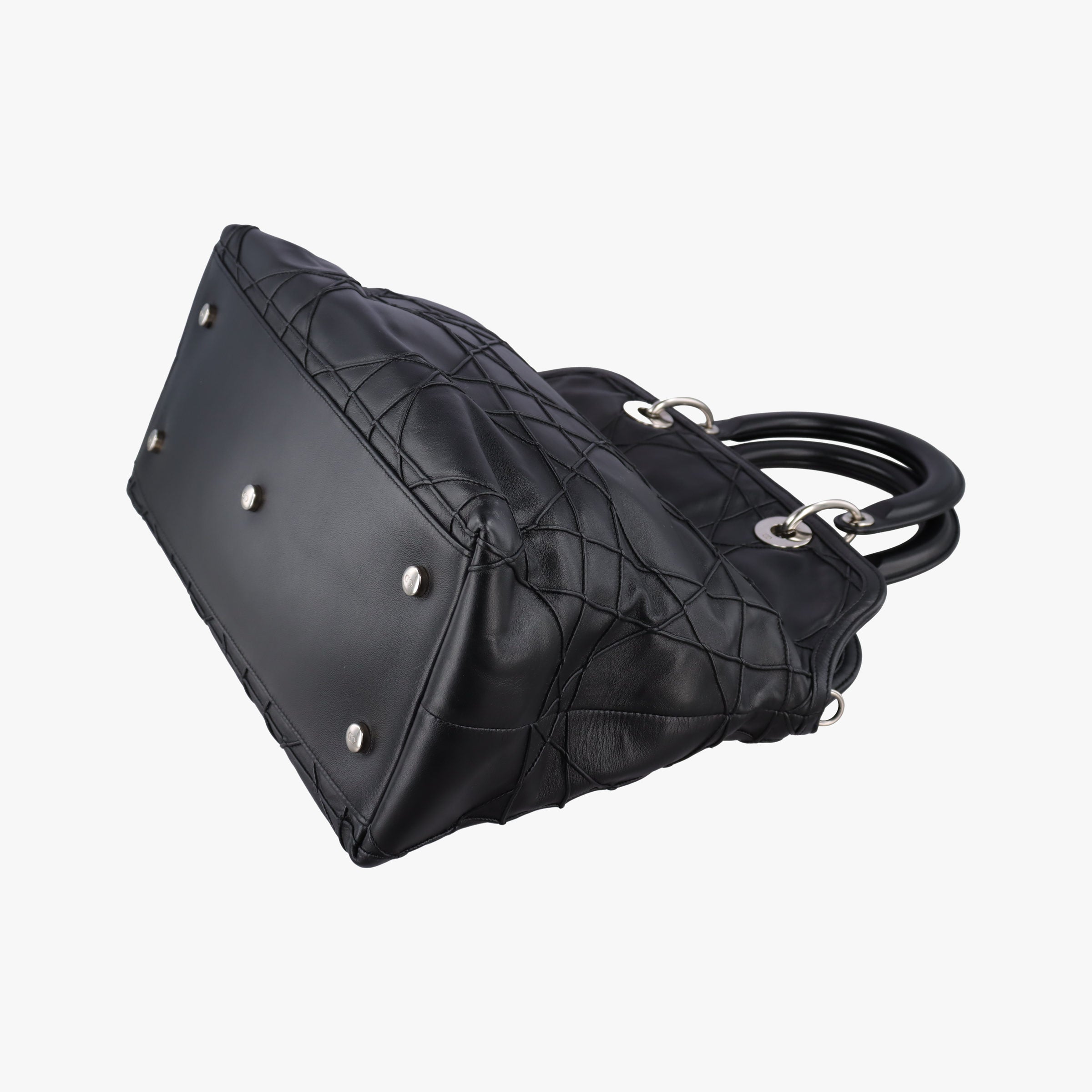 Pre-owned Christian Dior granville Black lambskin  handbag | stylenewstar