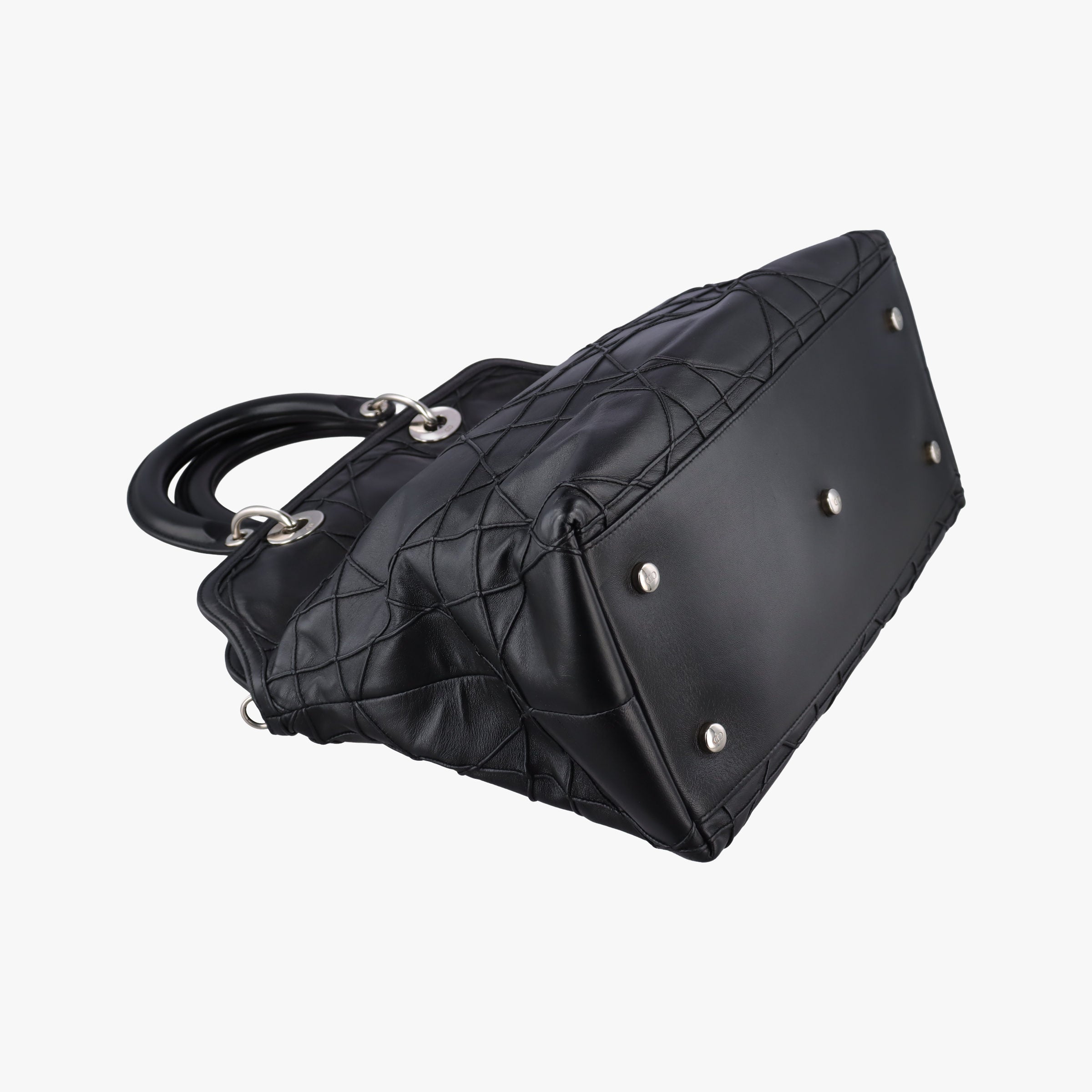 Pre-owned Christian Dior granville Black lambskin  handbag | stylenewstar