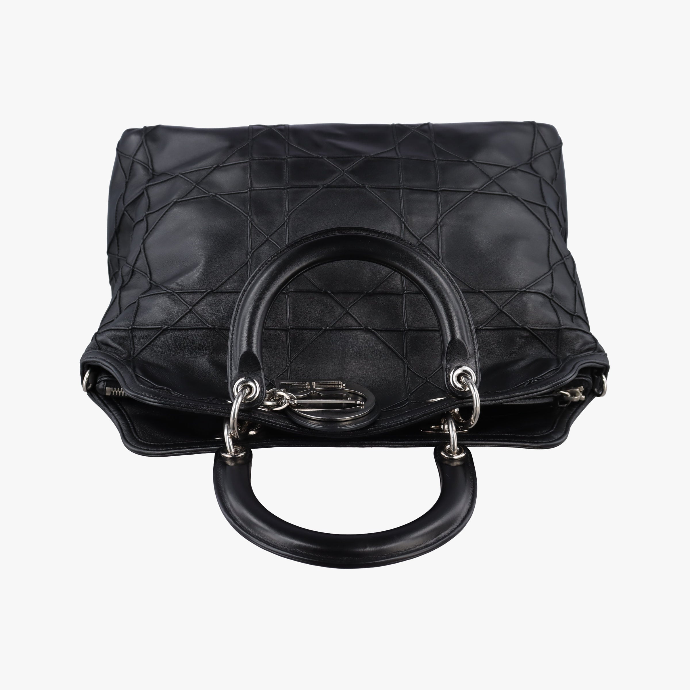 Pre-owned Christian Dior granville Black lambskin  handbag | stylenewstar