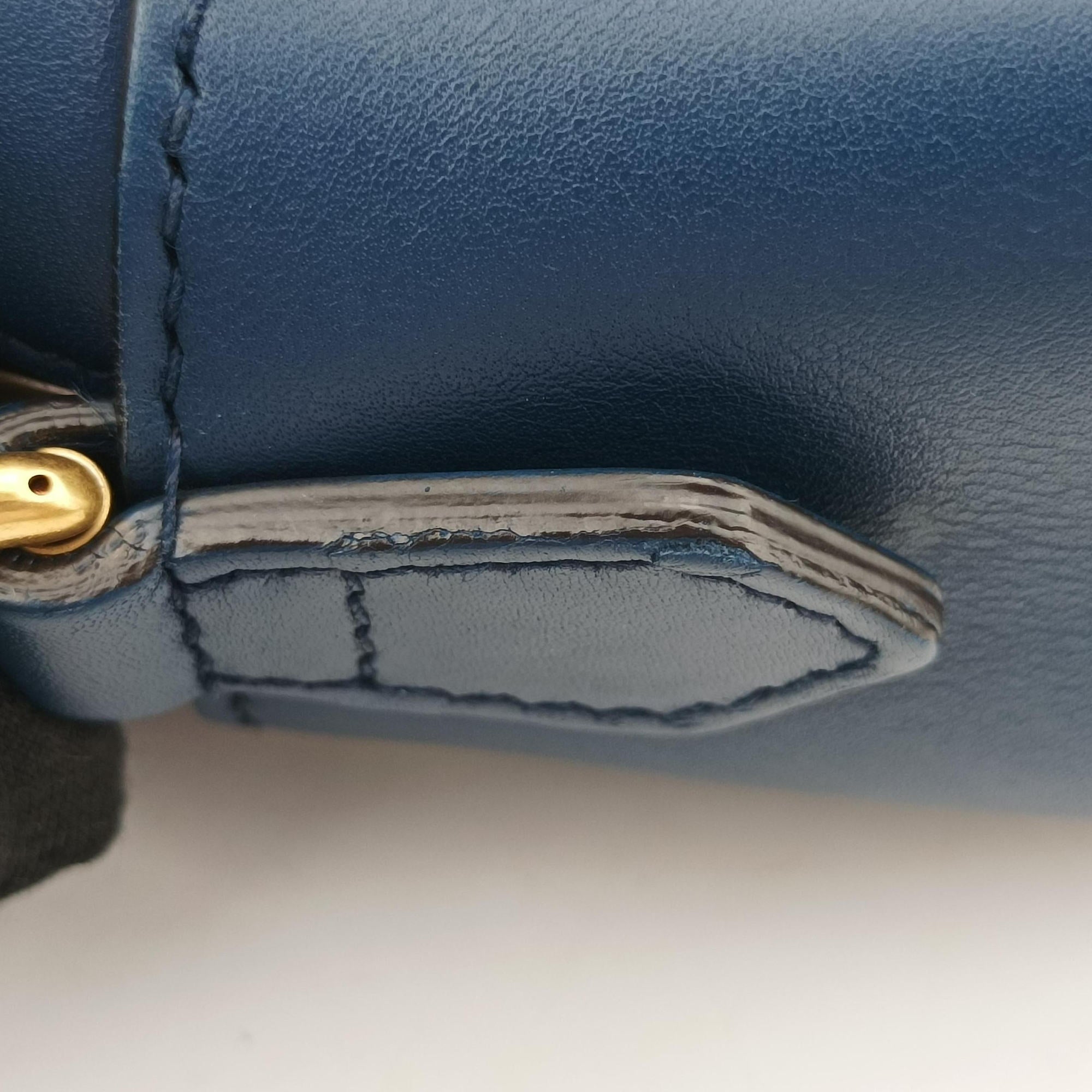 Secondhand Gucci GG Marmont Navy×Multicolour Leather 447632 shoulderbag | stylenewstar