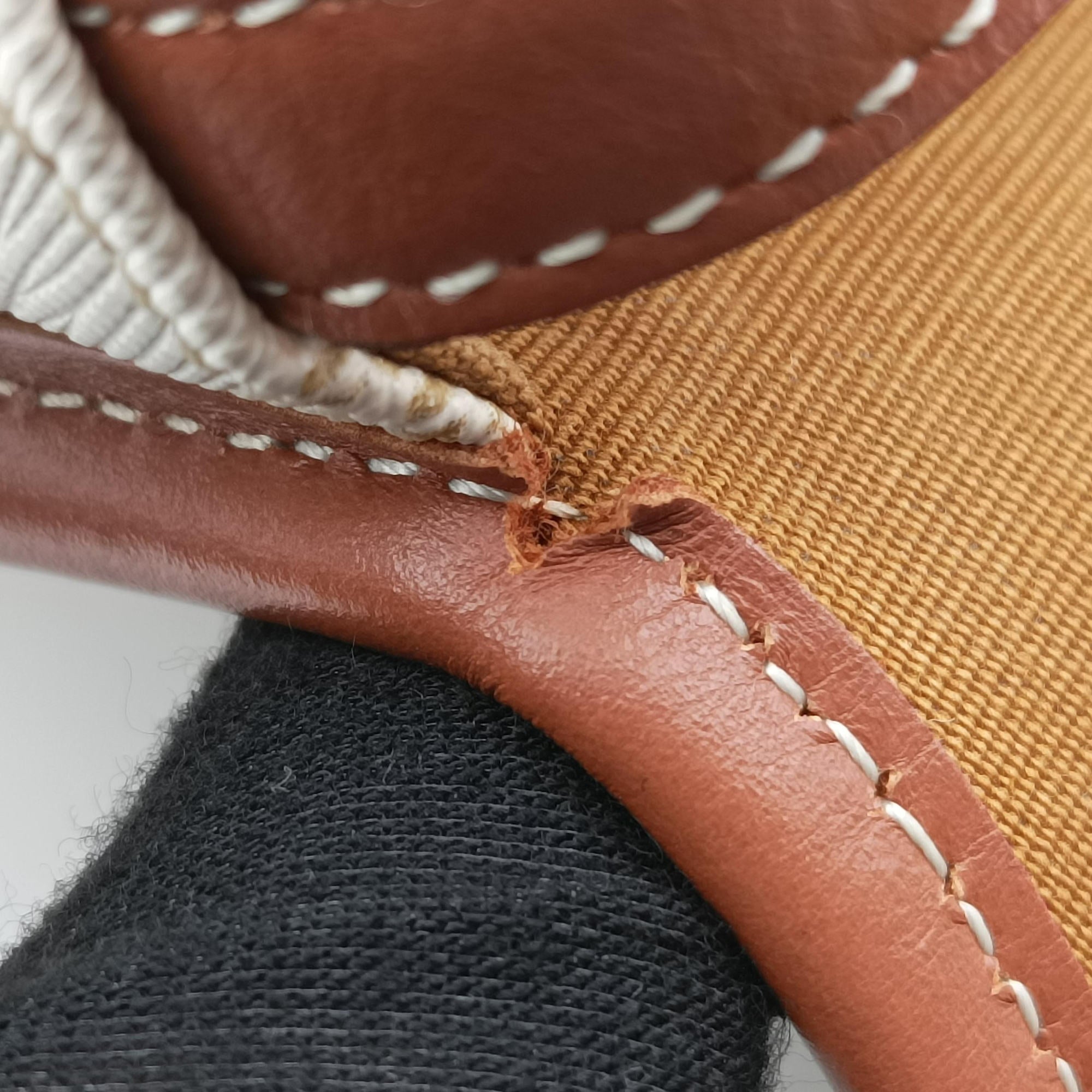 Vintage Celine Triomphe Mini Besace White×brown PVC coated canvas  shoulderbag | stylenewstar