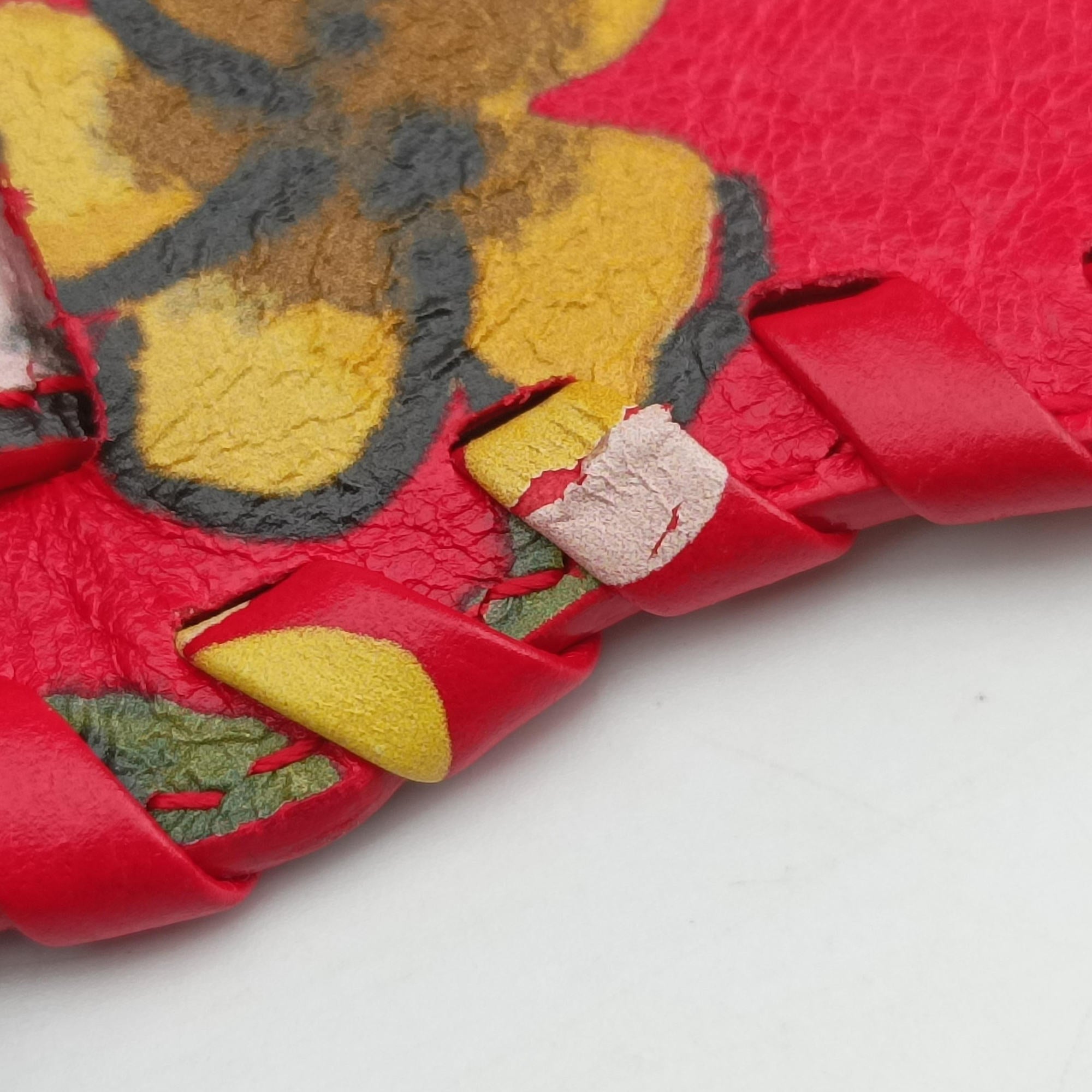 Pre-owned Balenciaga Le Cagole Red × Multicolor lambskin  shoulderbag | stylenewstar