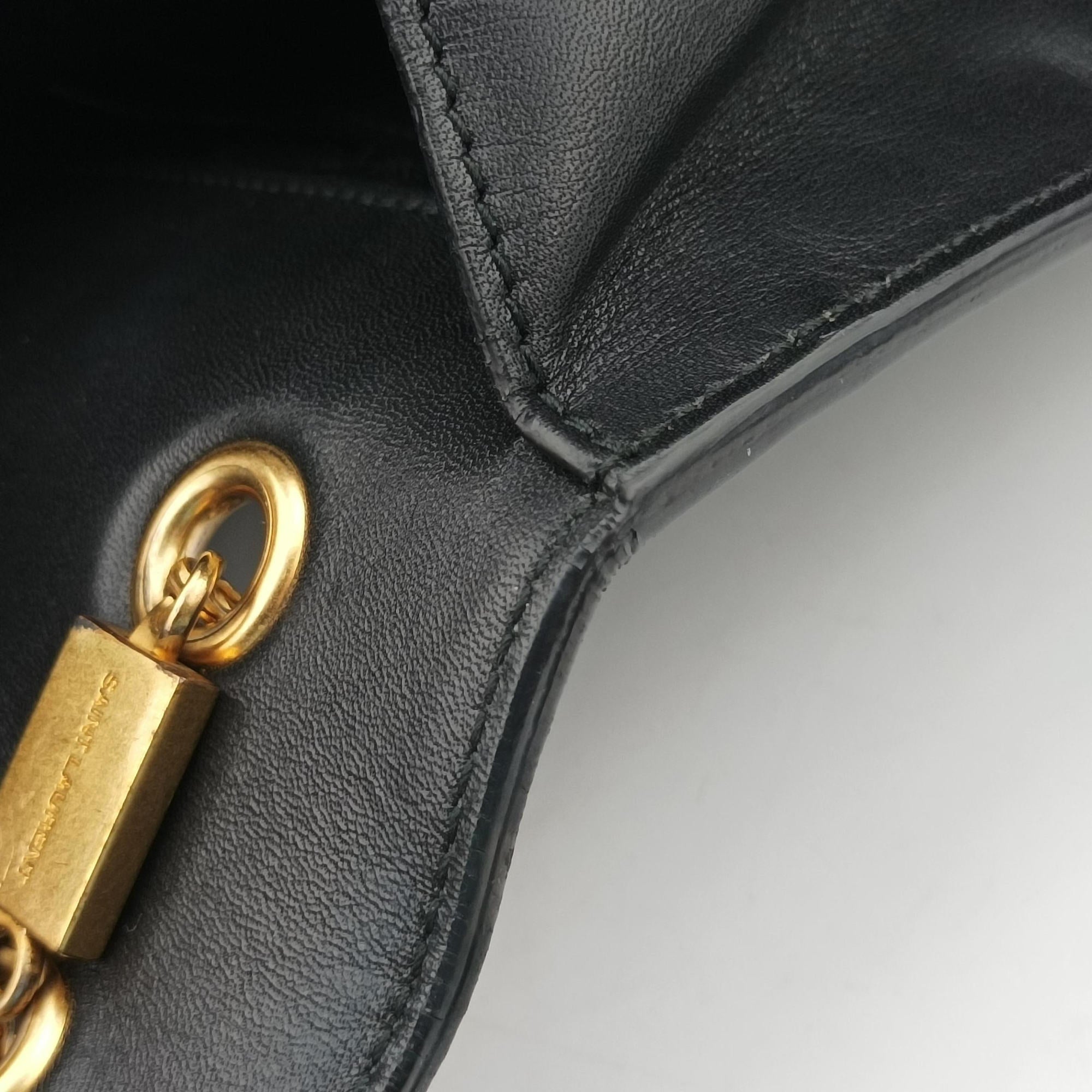 Vintage Yves Saint Laurent BETTY Black Leather 314515 shoulderbag | stylenewstar