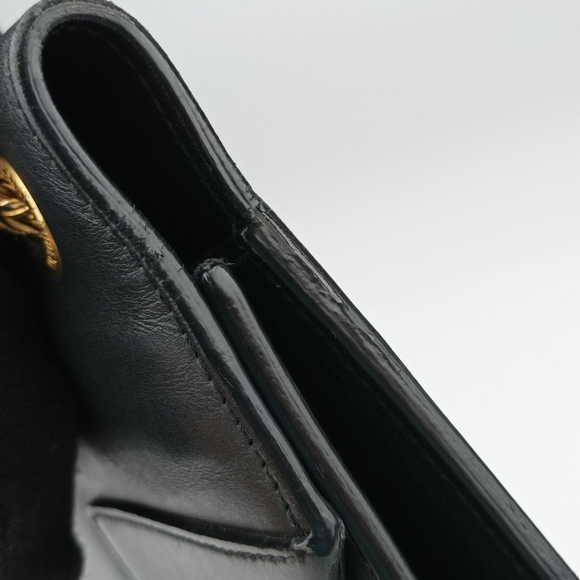Vintage Yves Saint Laurent BETTY Black Leather 314515 shoulderbag | stylenewstar