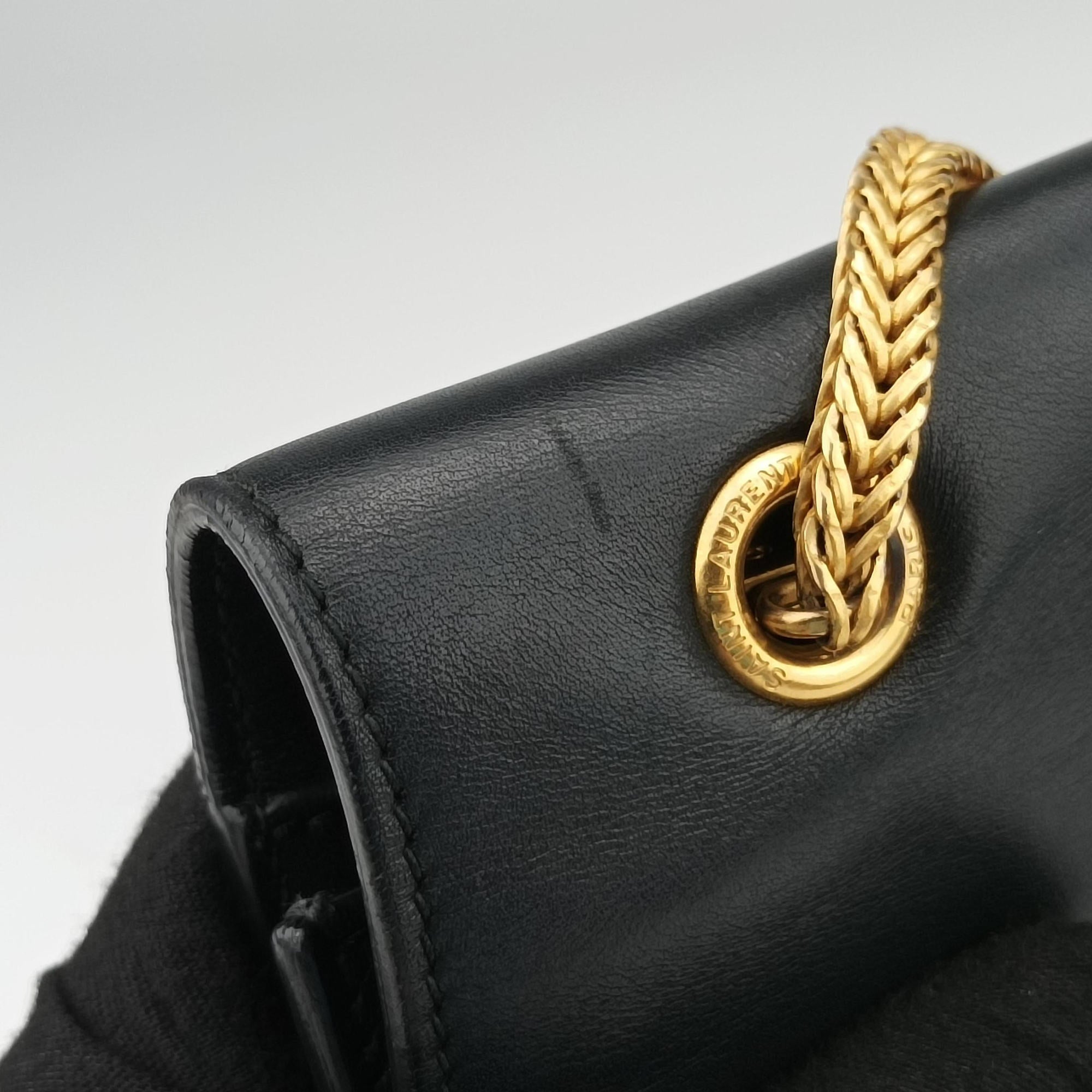Vintage Yves Saint Laurent BETTY Black Leather 314515 shoulderbag | stylenewstar