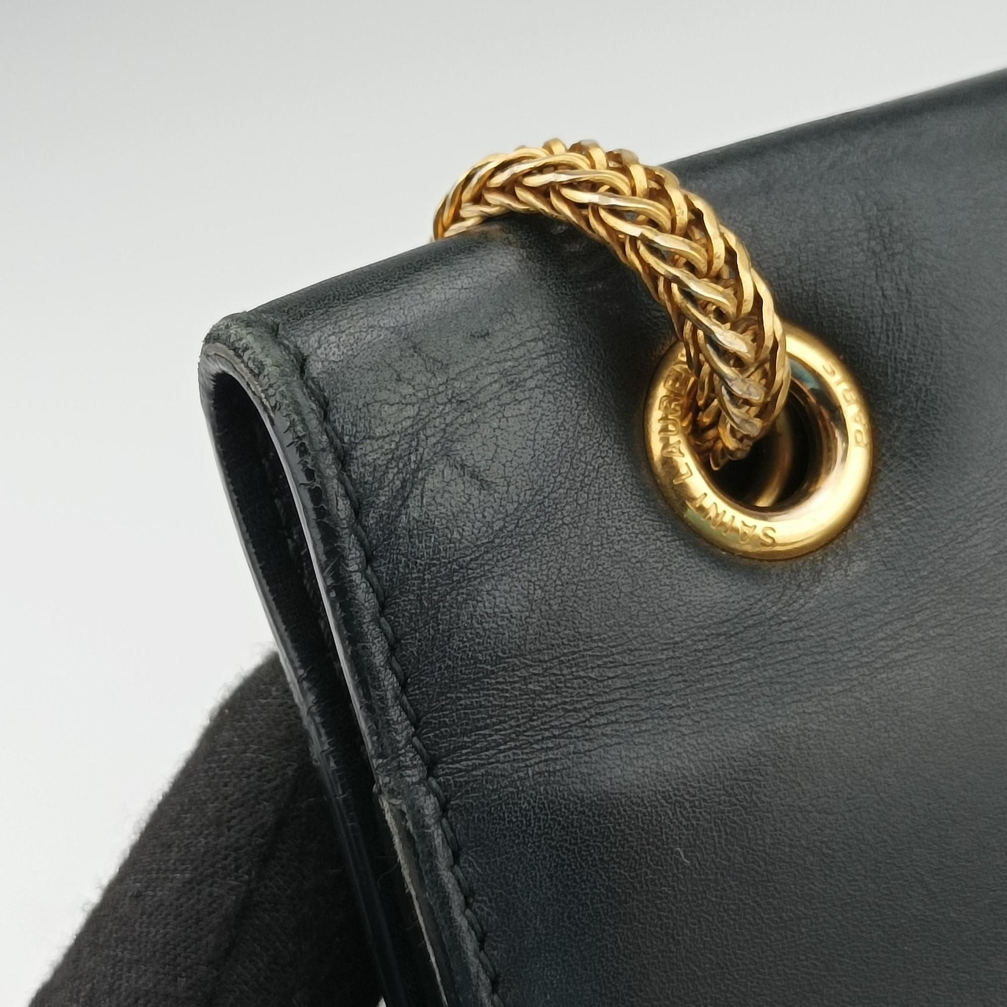 Vintage Yves Saint Laurent BETTY Black Leather 314515 shoulderbag | stylenewstar