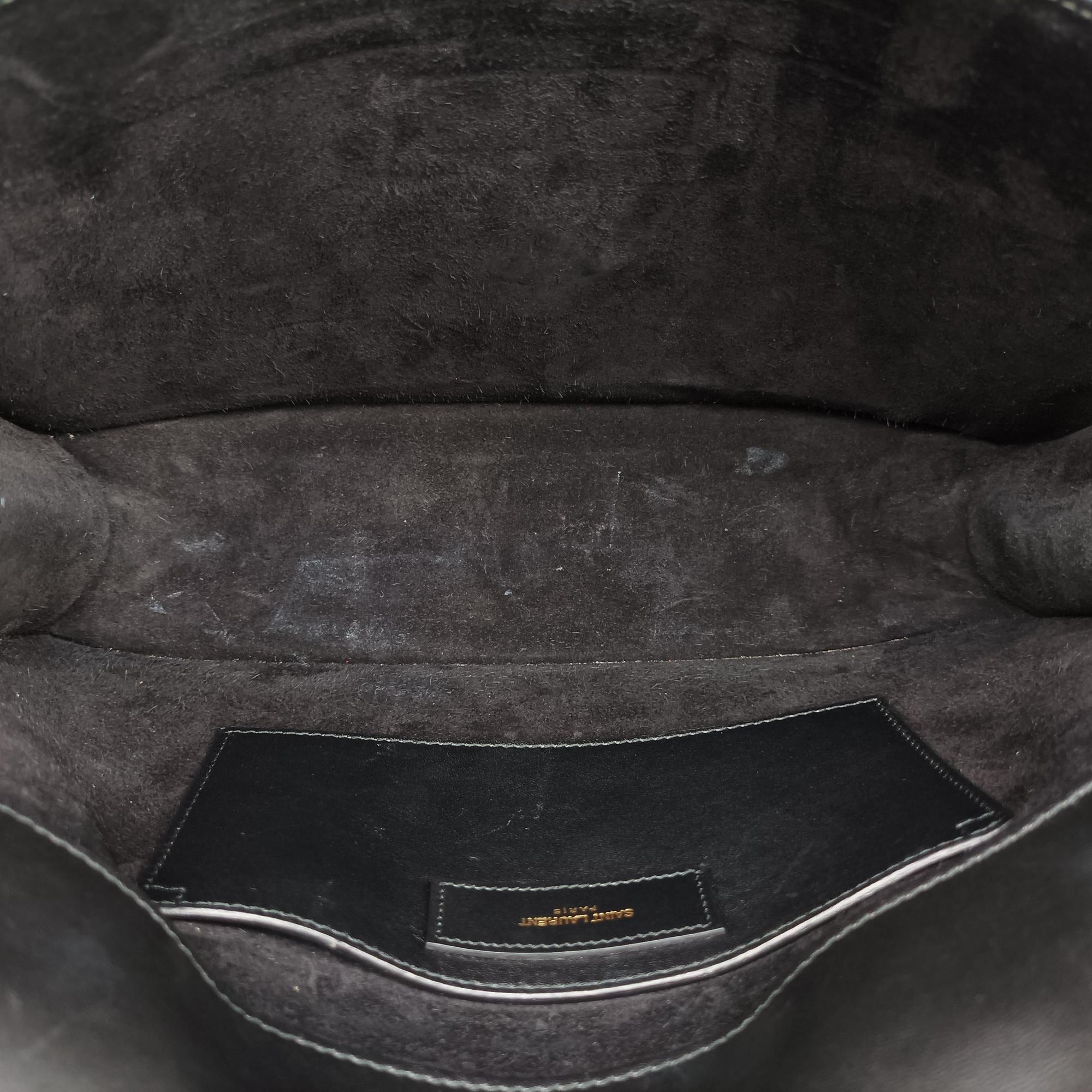 Vintage Yves Saint Laurent BETTY Black Leather 314515 shoulderbag | stylenewstar