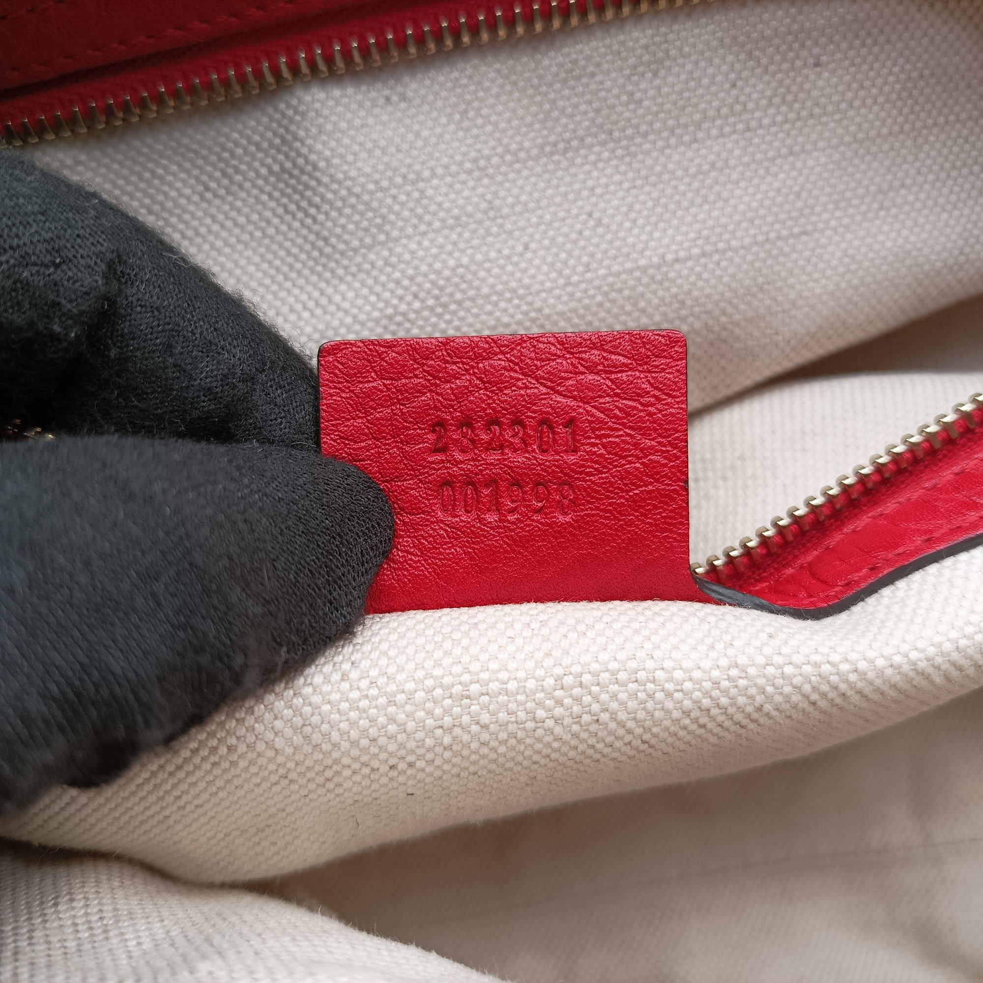 Pre-owned Gucci Bella Red Leather 282301 shoulderbag | stylenewstar