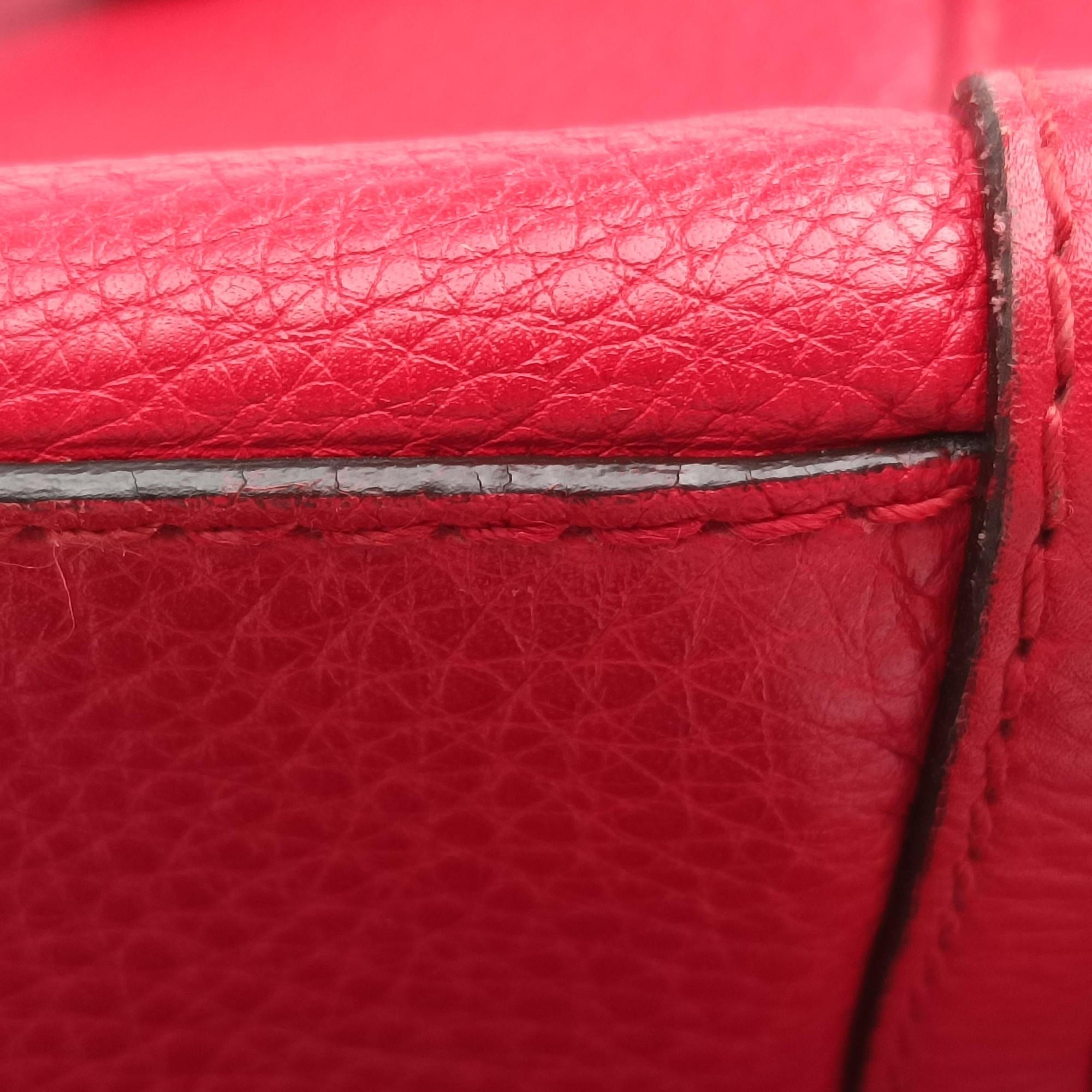 Pre-owned Gucci Bella Red Leather 282301 shoulderbag | stylenewstar
