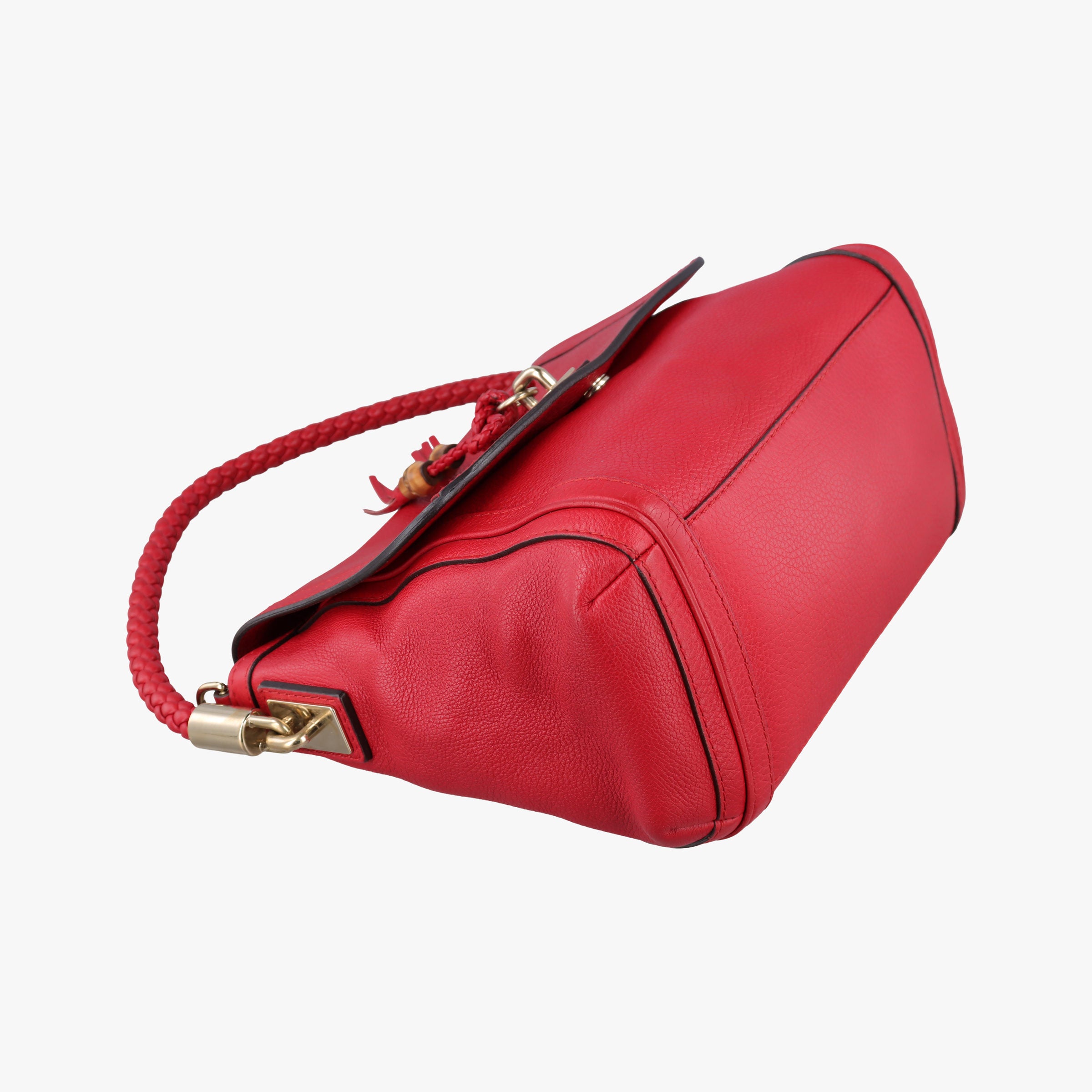 Pre-owned Gucci Bella Red Leather 282301 shoulderbag | stylenewstar