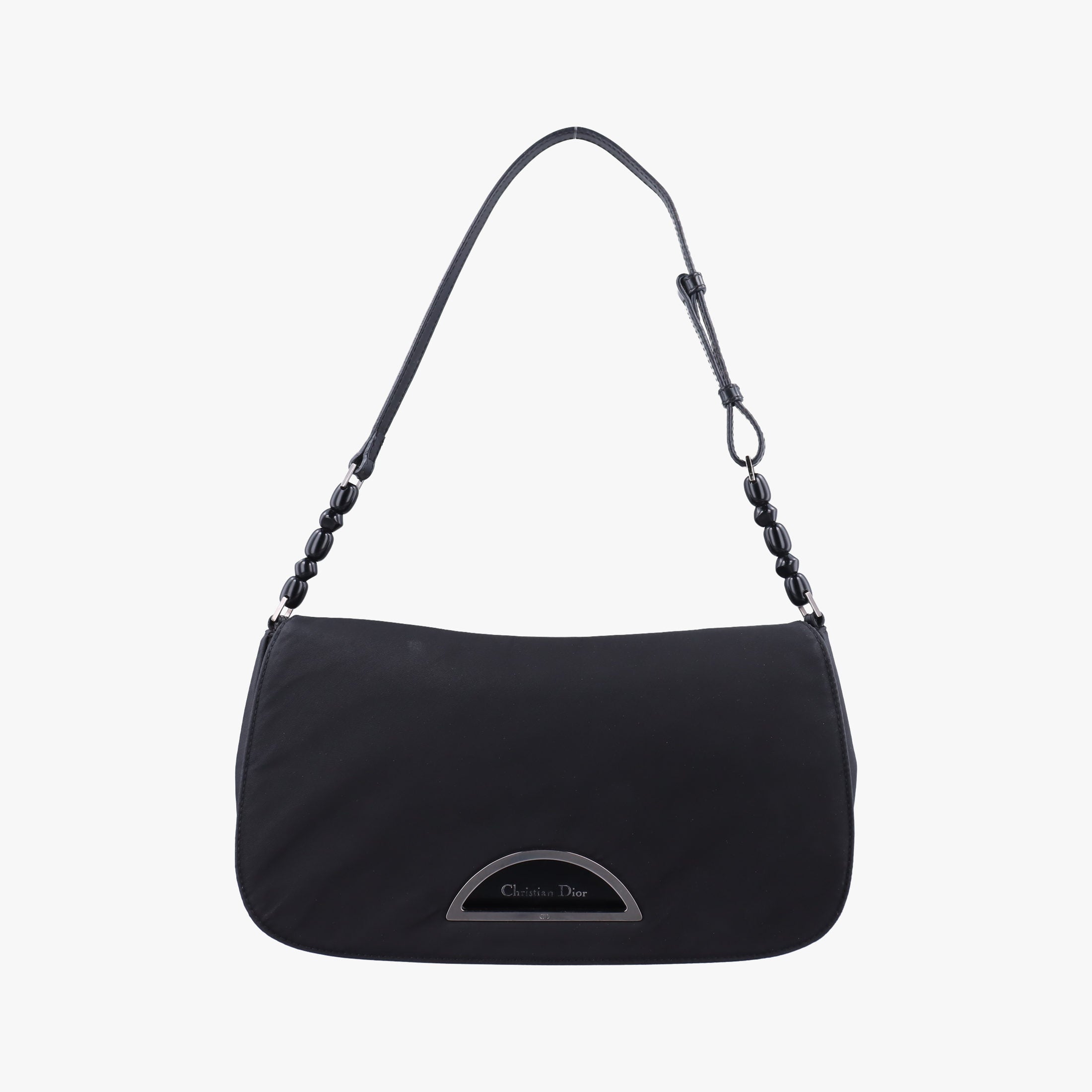 Pre-owned Christian Dior Malice pearl Black canvas  shoulderbag | stylenewstar