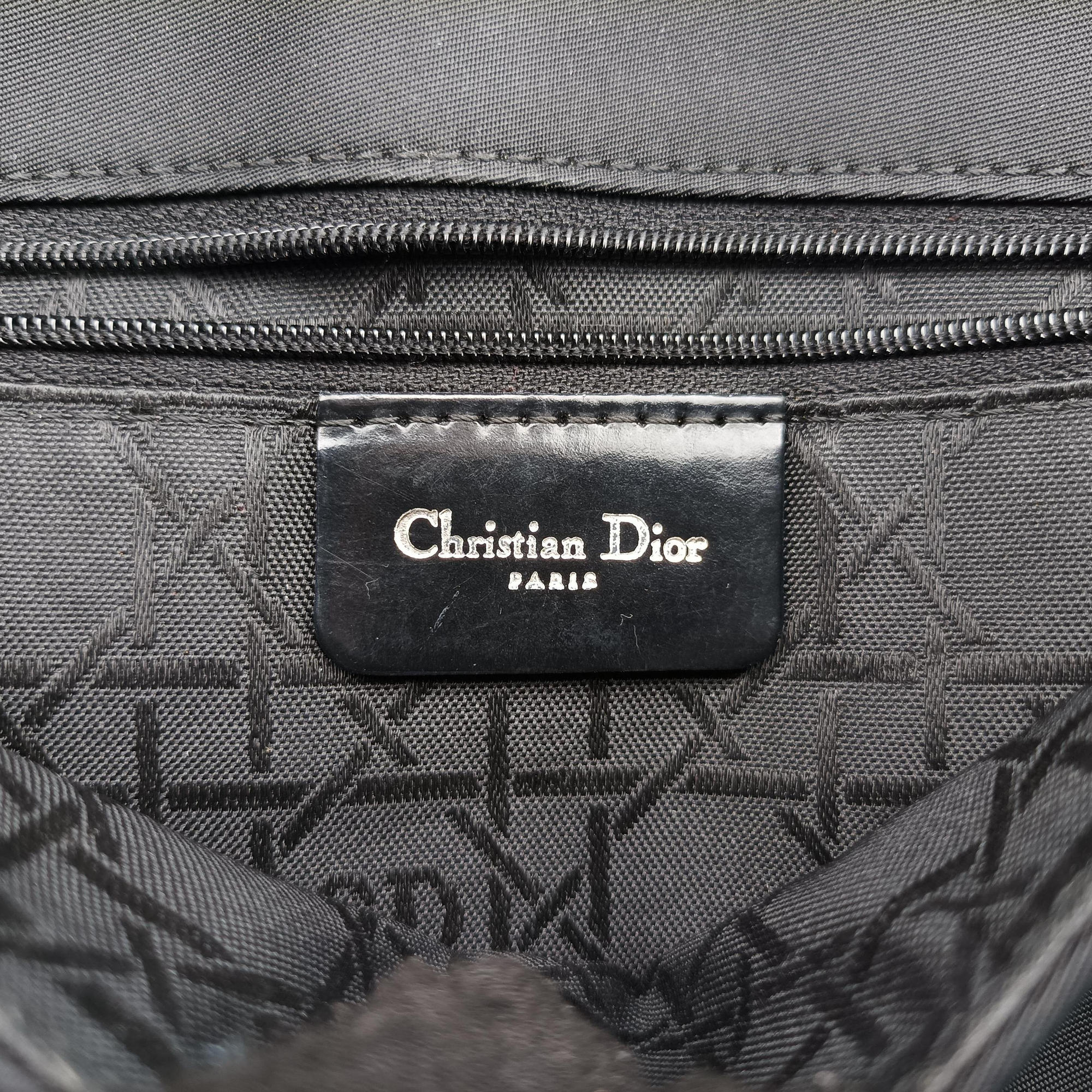 Pre-owned Christian Dior Malice pearl Black canvas  shoulderbag | stylenewstar