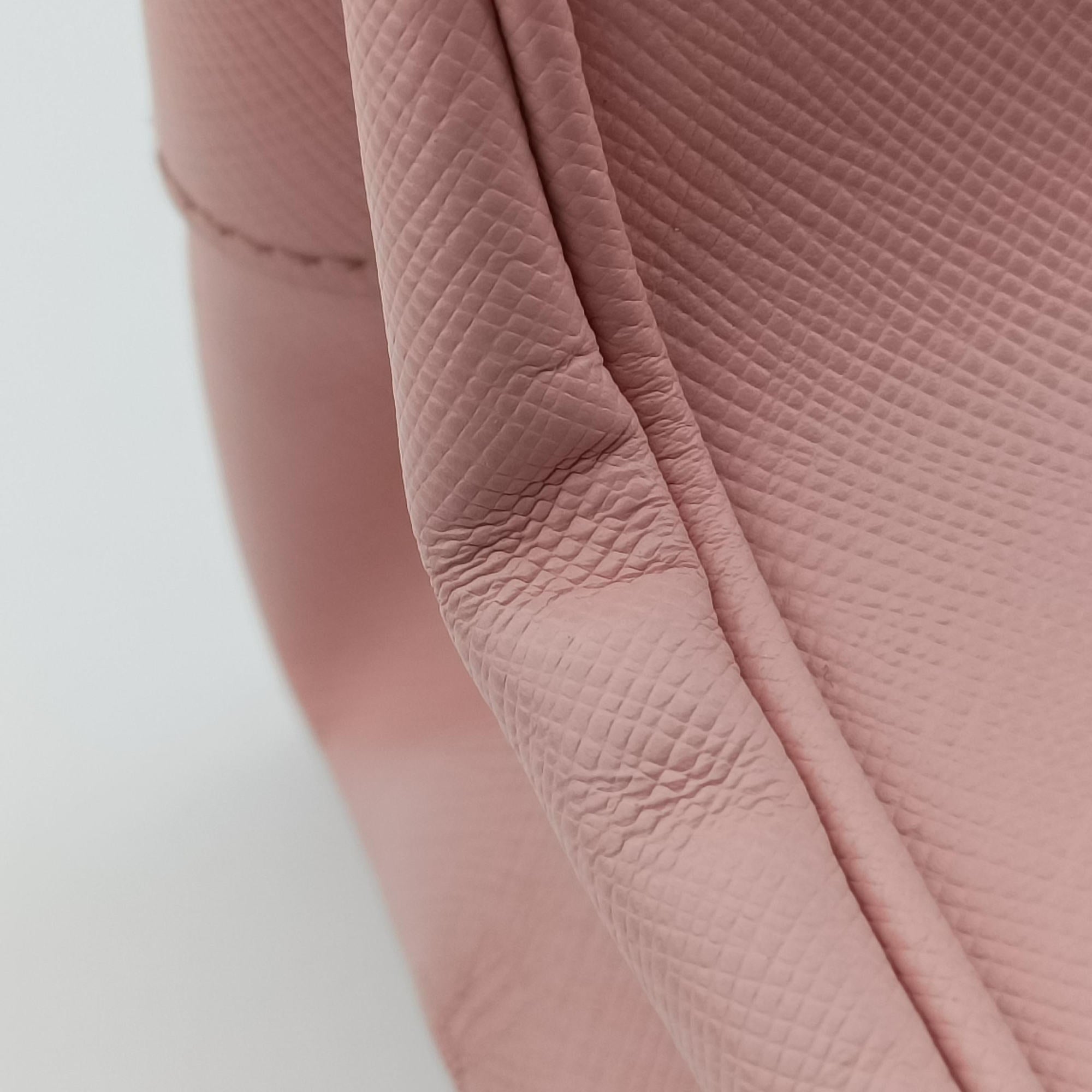 Pre-owned Prada Galleria Pink SAFFIANO Leather BN1786 shoulderbag | stylenewstar
