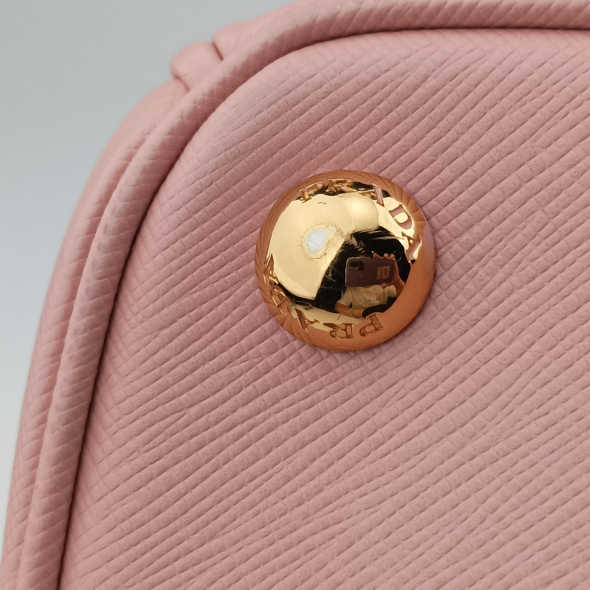 Pre-owned Prada Galleria Pink SAFFIANO Leather BN1786 shoulderbag | stylenewstar