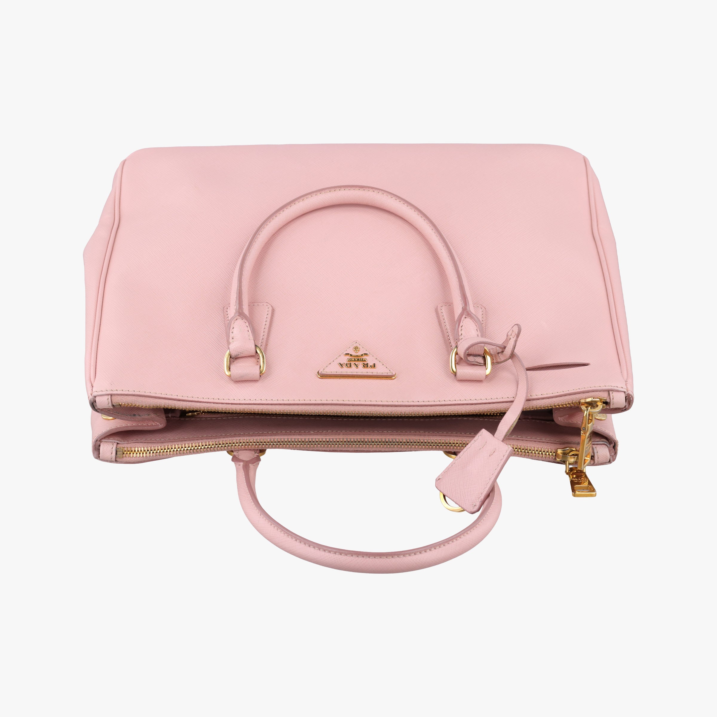 Pre-owned Prada Galleria Pink SAFFIANO Leather BN1786 shoulderbag | stylenewstar