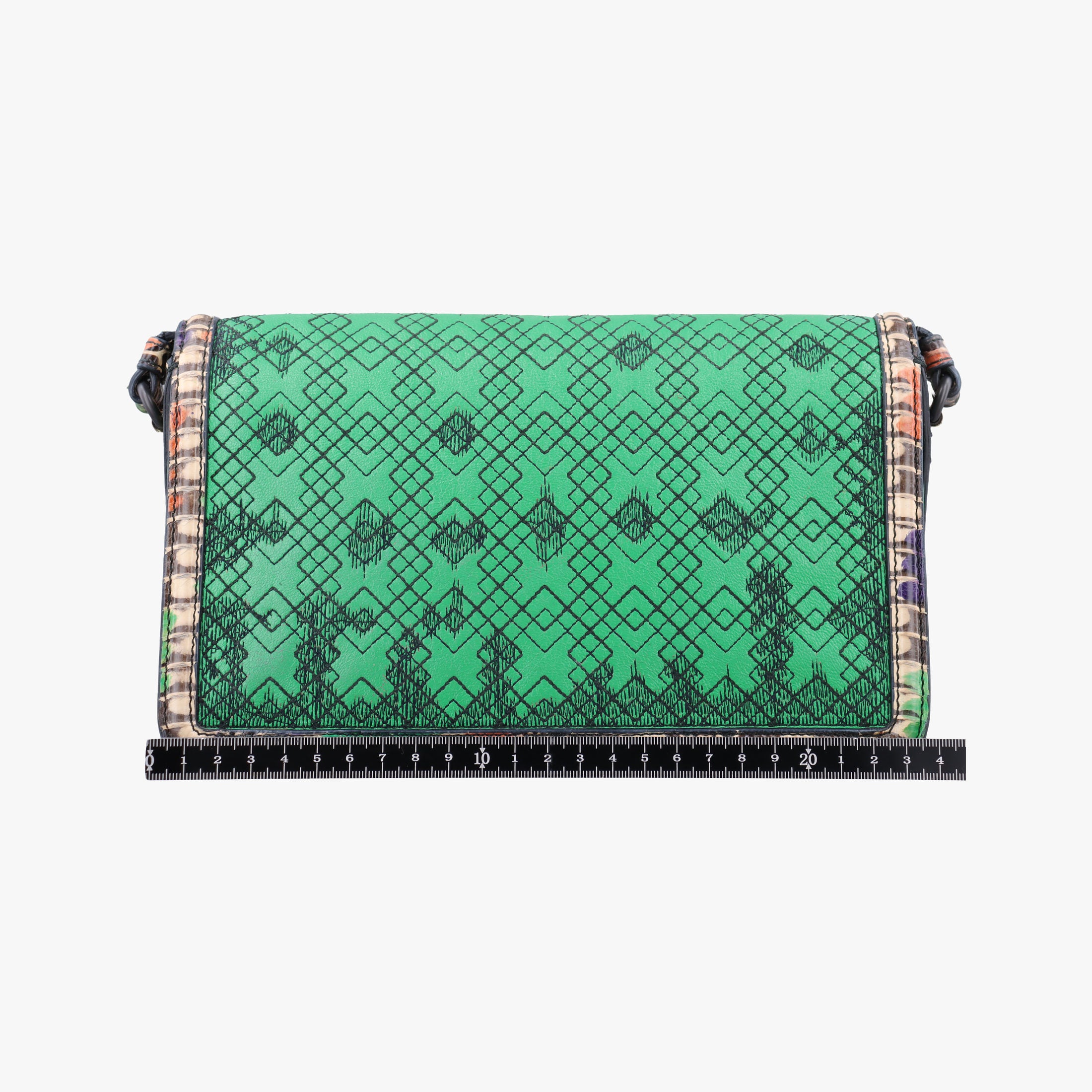 Vintage Bottega Veneta intrecciato Green Leather x Snake skin  shoulderbag | stylenewstar
