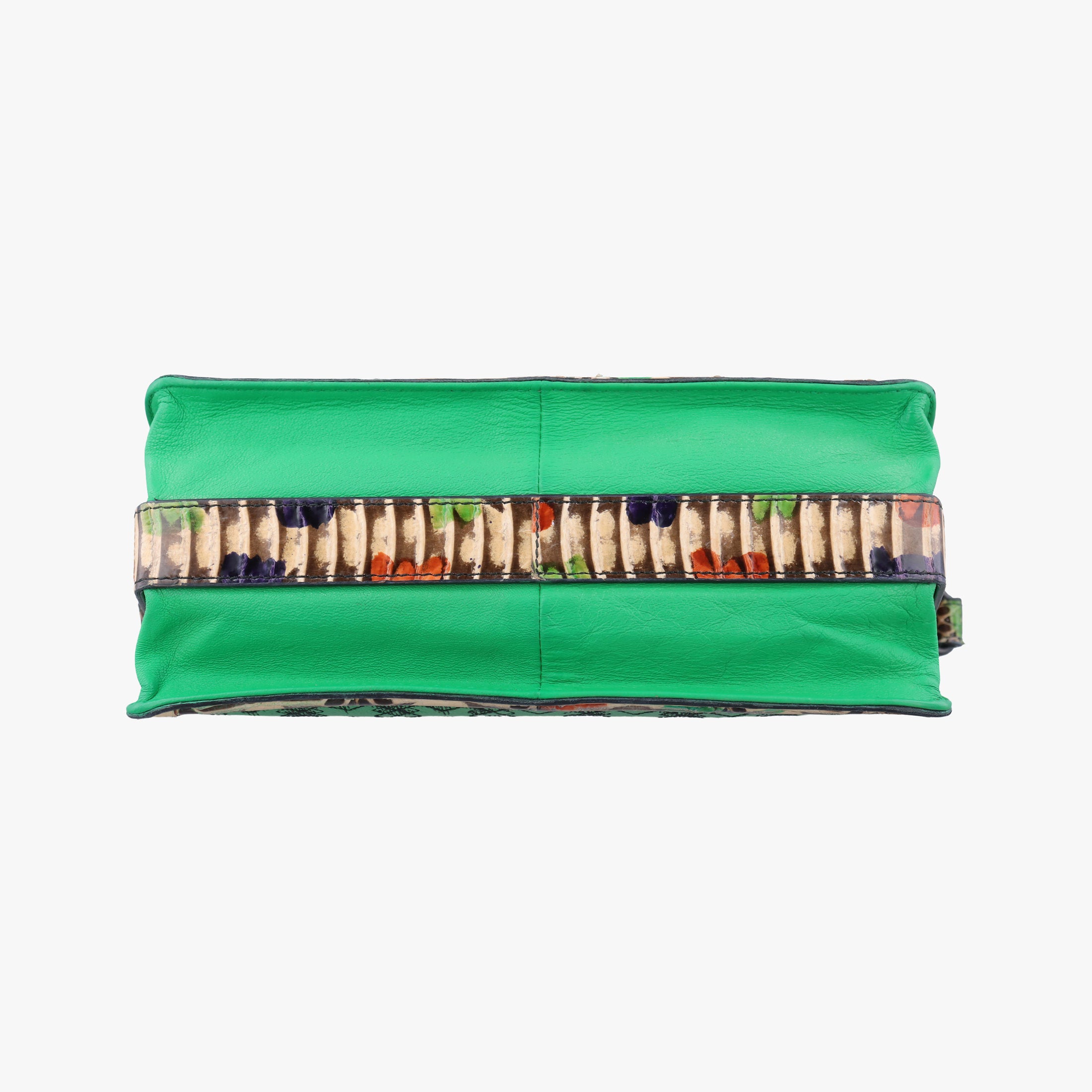 Vintage Bottega Veneta intrecciato Green Leather x Snake skin  shoulderbag | stylenewstar