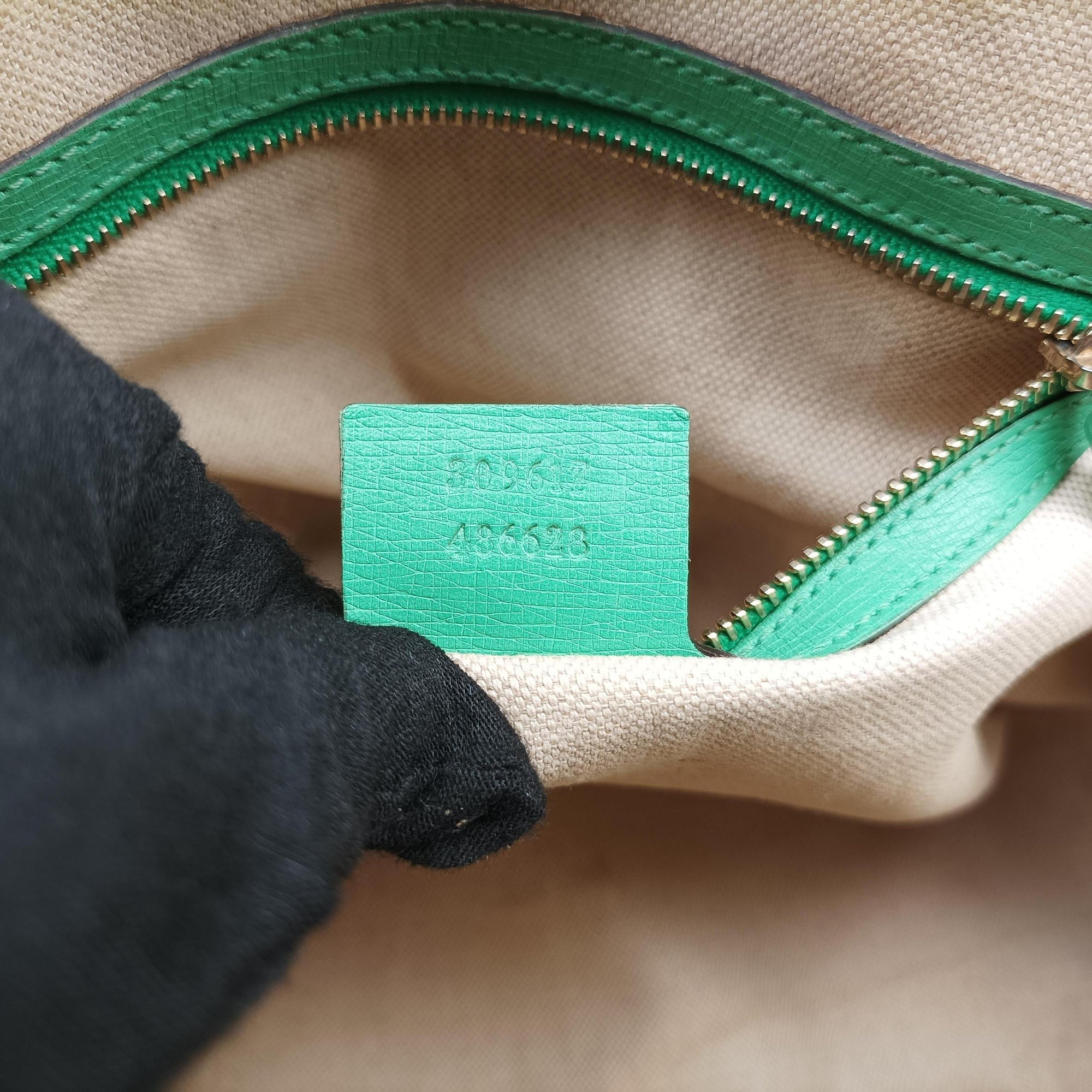 Pre-owned Gucci Microguccissima Green Leather 309617 shoulderbag | stylenewstar