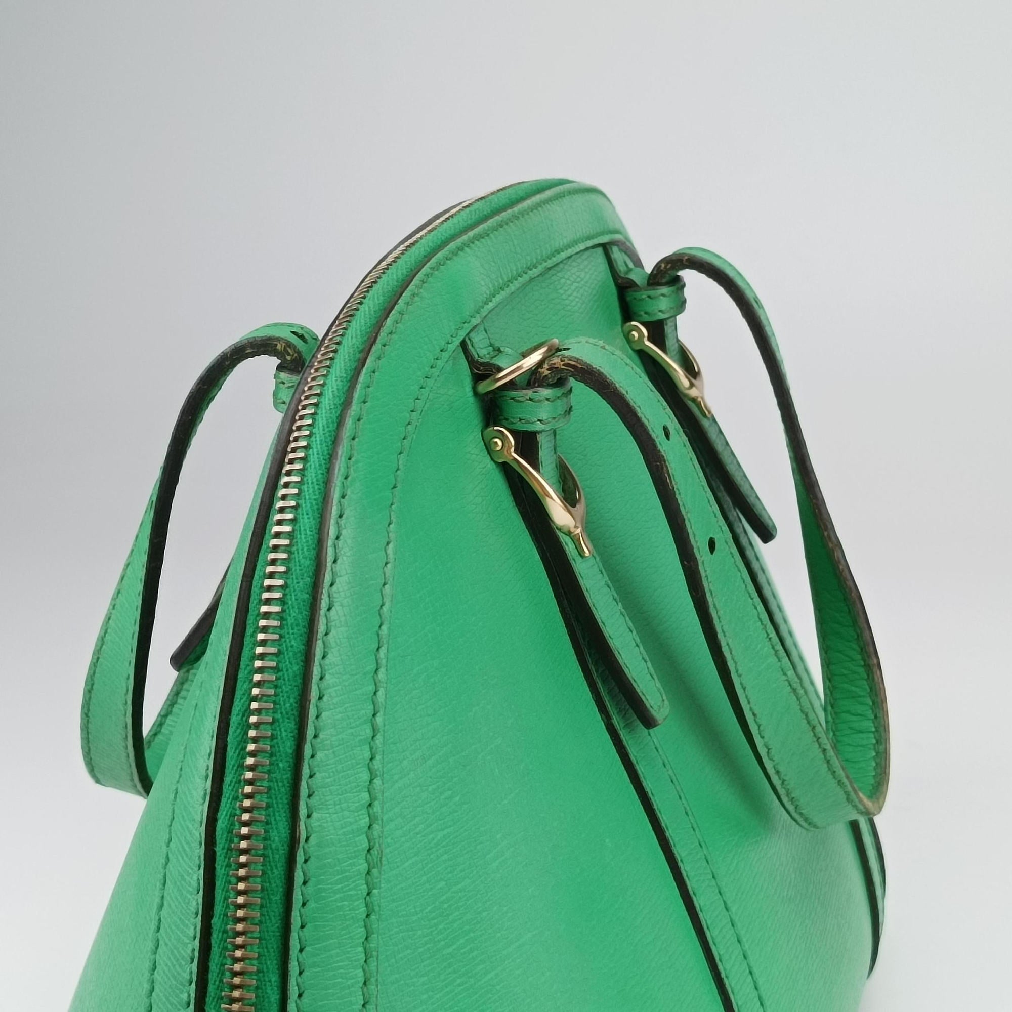 Pre-owned Gucci Microguccissima Green Leather 309617 shoulderbag | stylenewstar