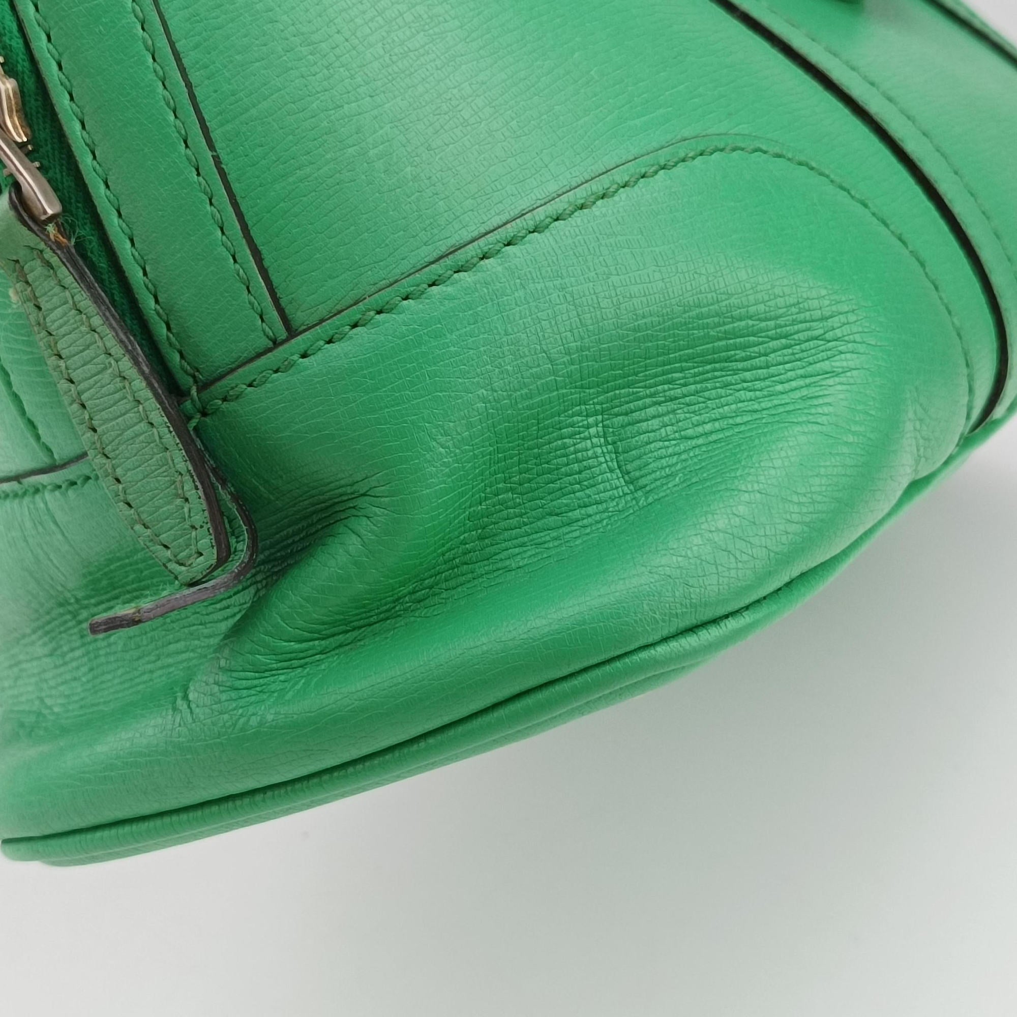 Pre-owned Gucci Microguccissima Green Leather 309617 shoulderbag | stylenewstar