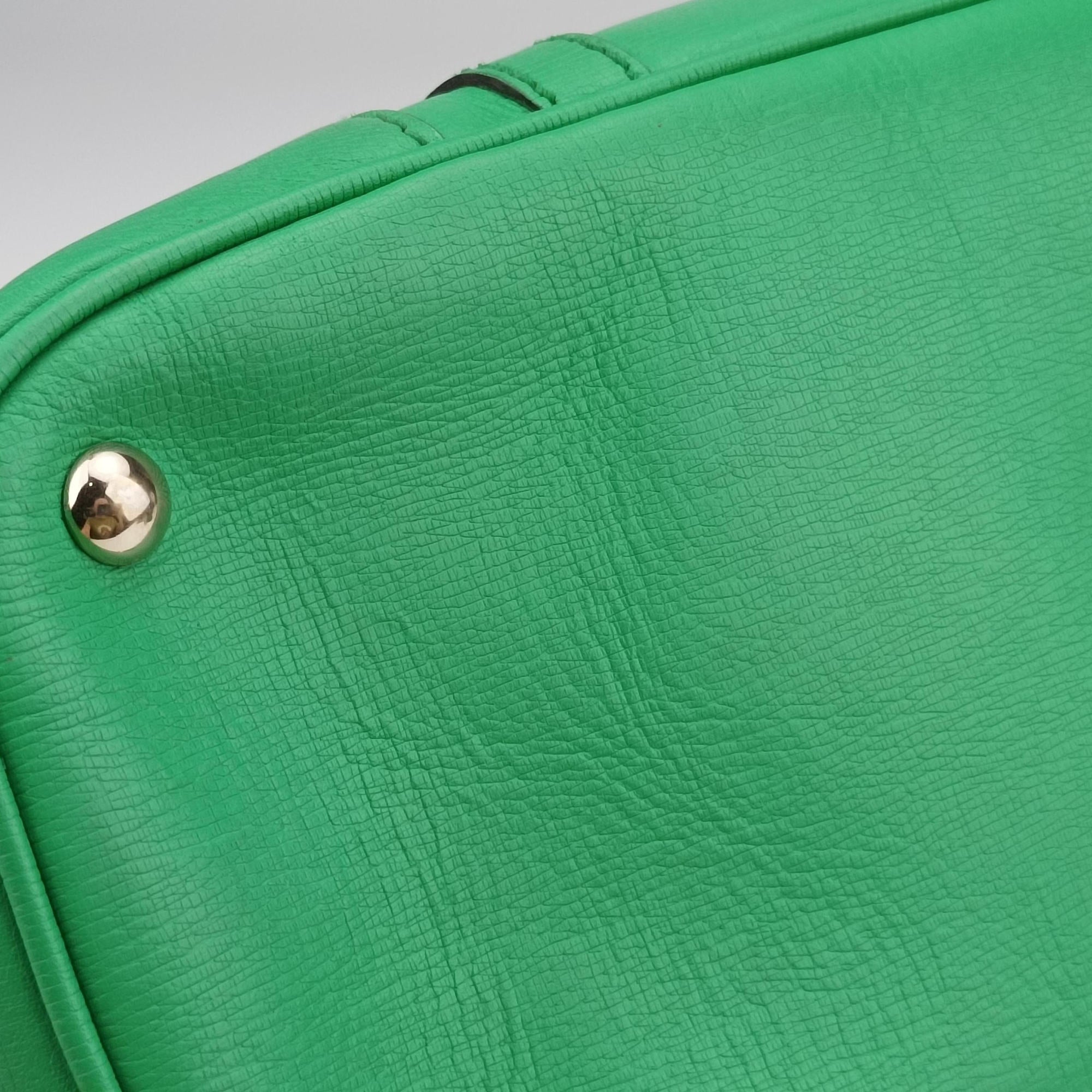 Pre-owned Gucci Microguccissima Green Leather 309617 shoulderbag | stylenewstar