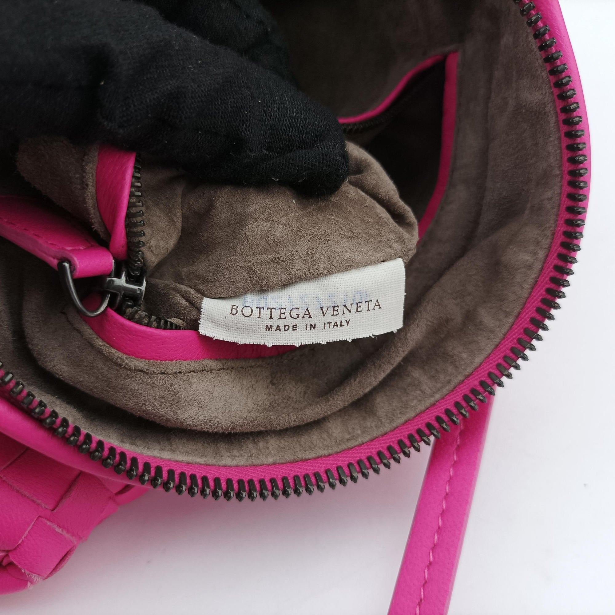 Pre-owned Bottega Veneta NODINI Intrecciato Rose lambskin  shoulderbag | stylenewstar