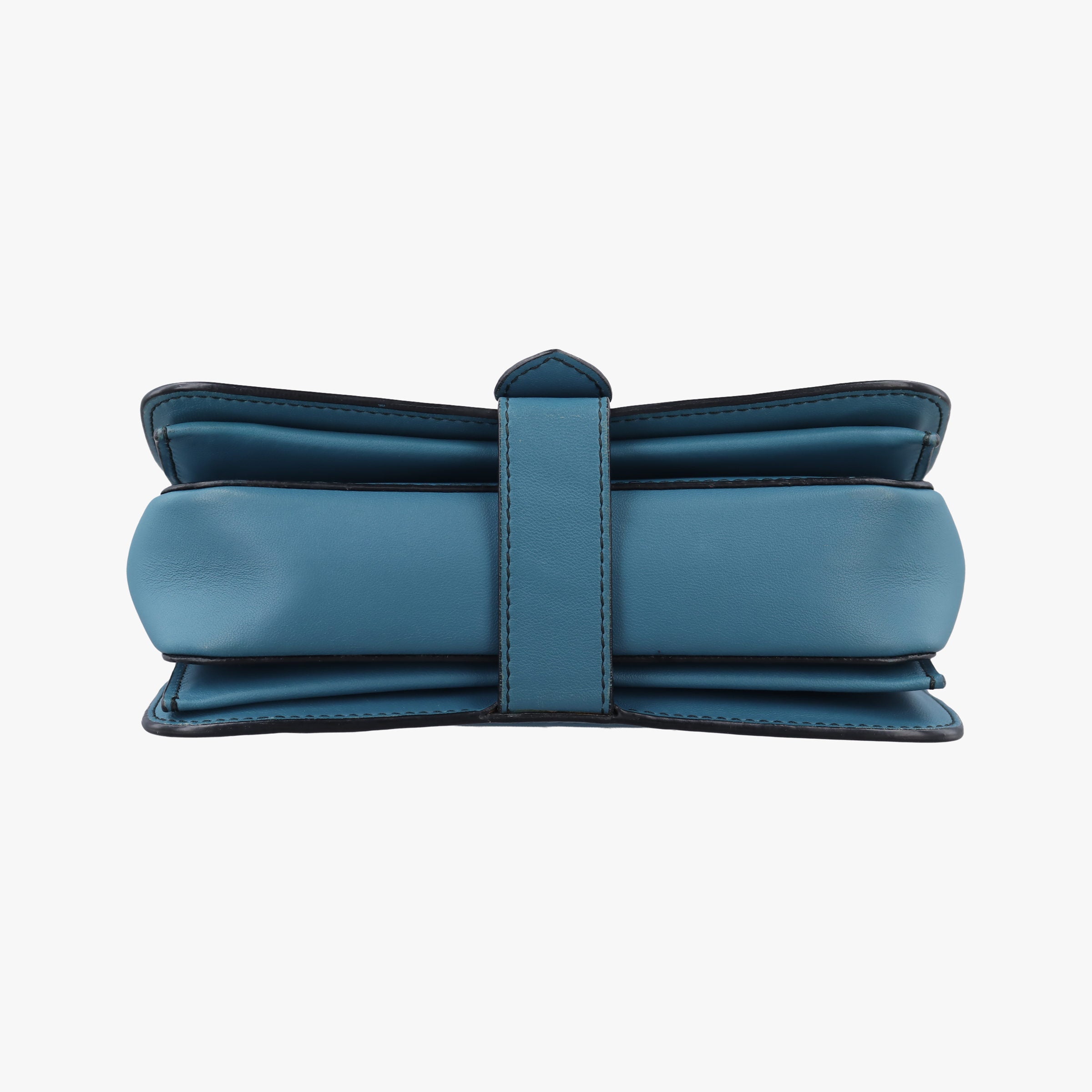 Pre-owned Bottega Veneta Intrecciato Runaway Blue lambskin  shoulderbag | stylenewstar