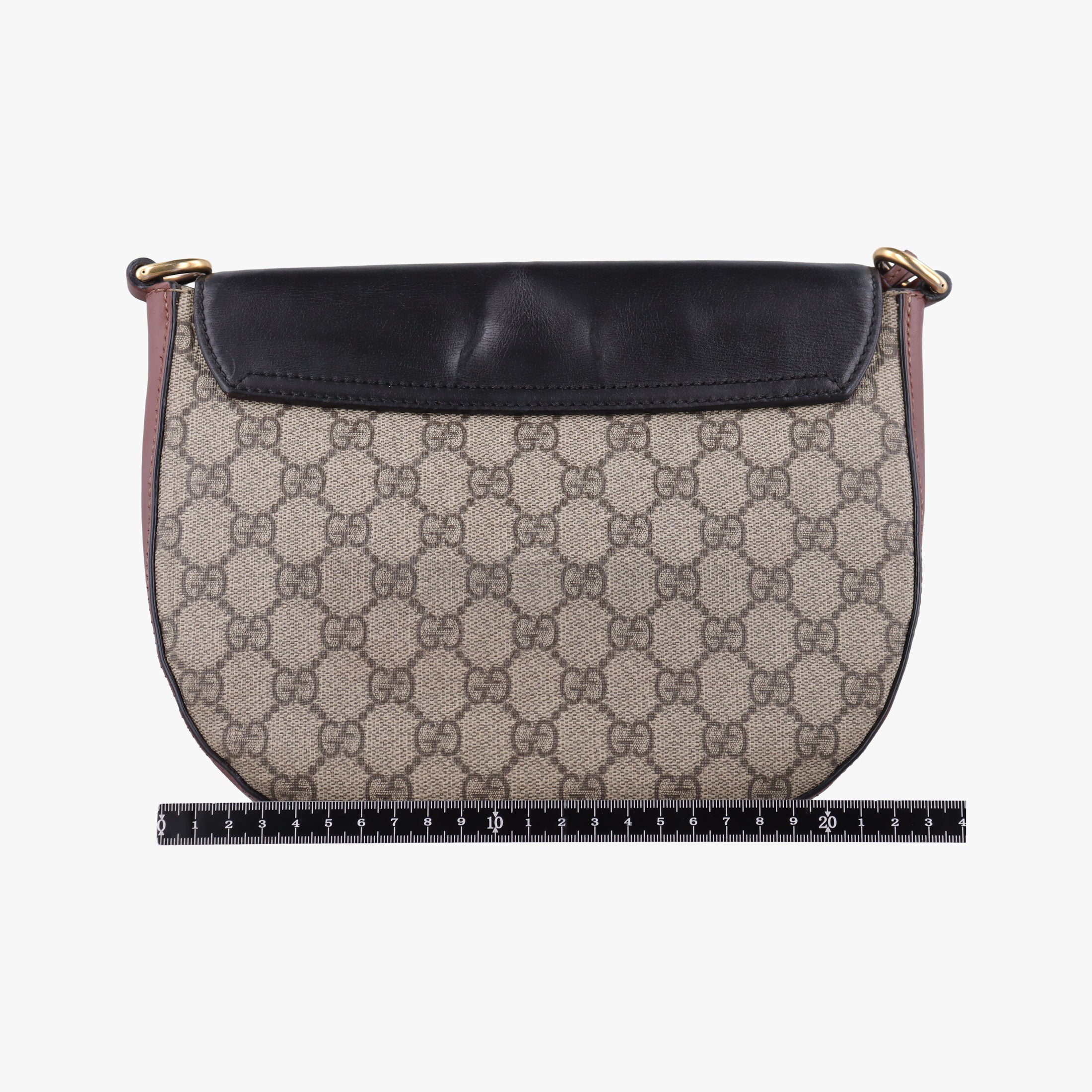 Pre-owned Gucci Padlock Guccissima Beige×Black PVC coated canvas×Leather 453189 shoulderbag | stylenewstar