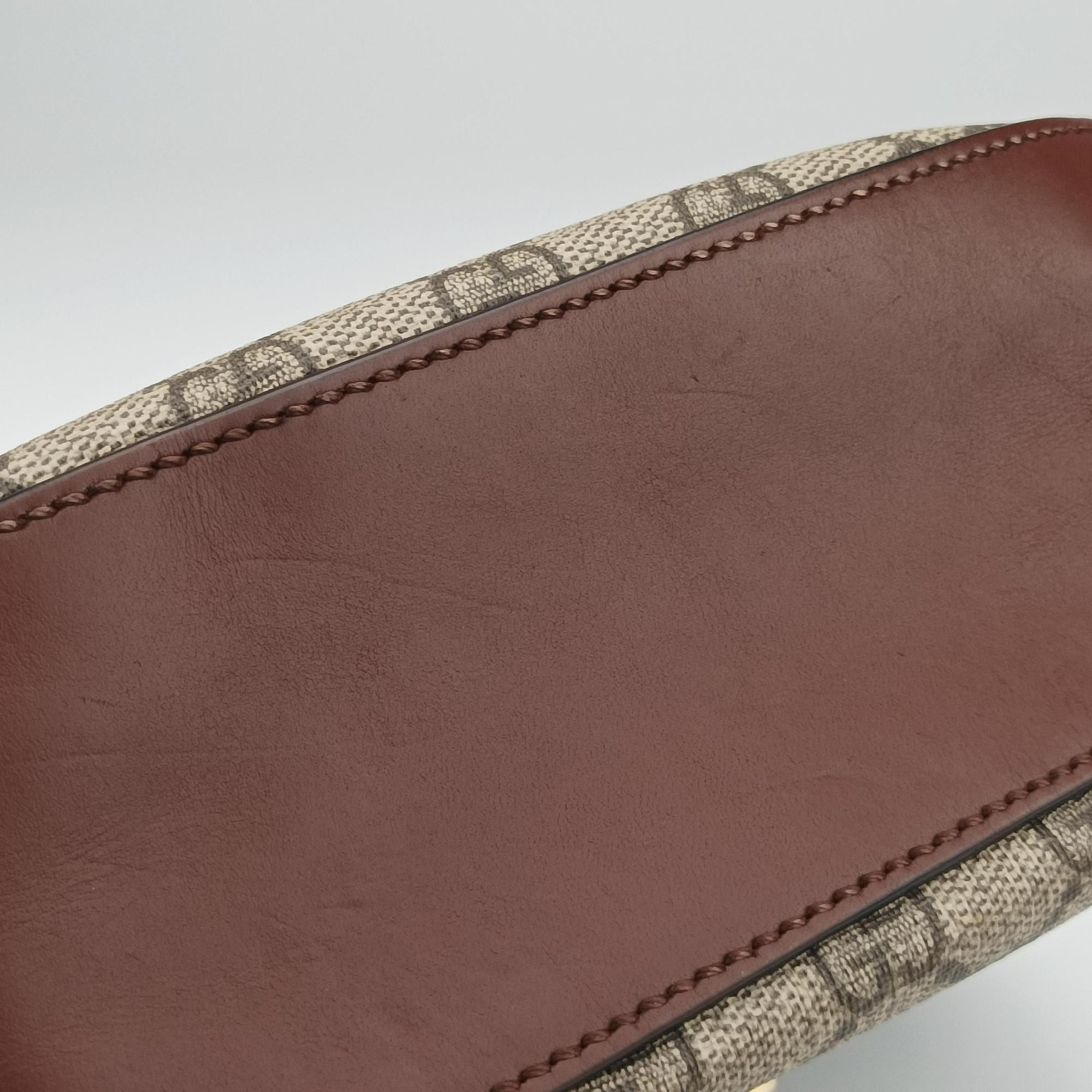 Pre-owned Gucci Padlock Guccissima Beige×Black PVC coated canvas×Leather 453189 shoulderbag | stylenewstar