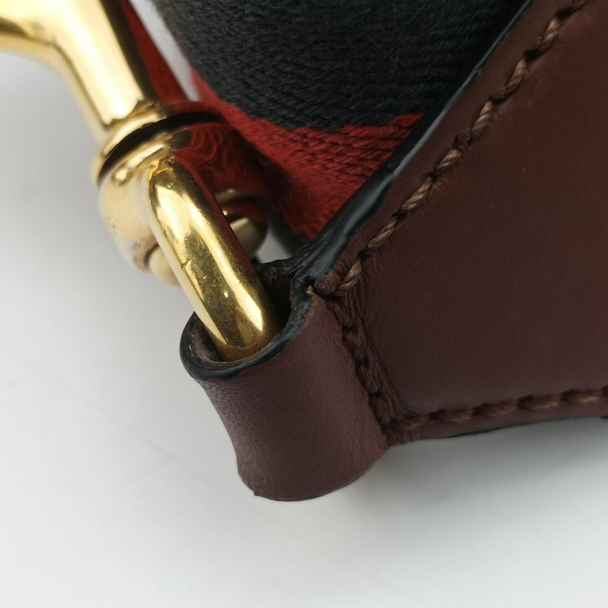 Pre-owned Gucci Padlock Guccissima Beige×Black PVC coated canvas×Leather 453189 shoulderbag | stylenewstar