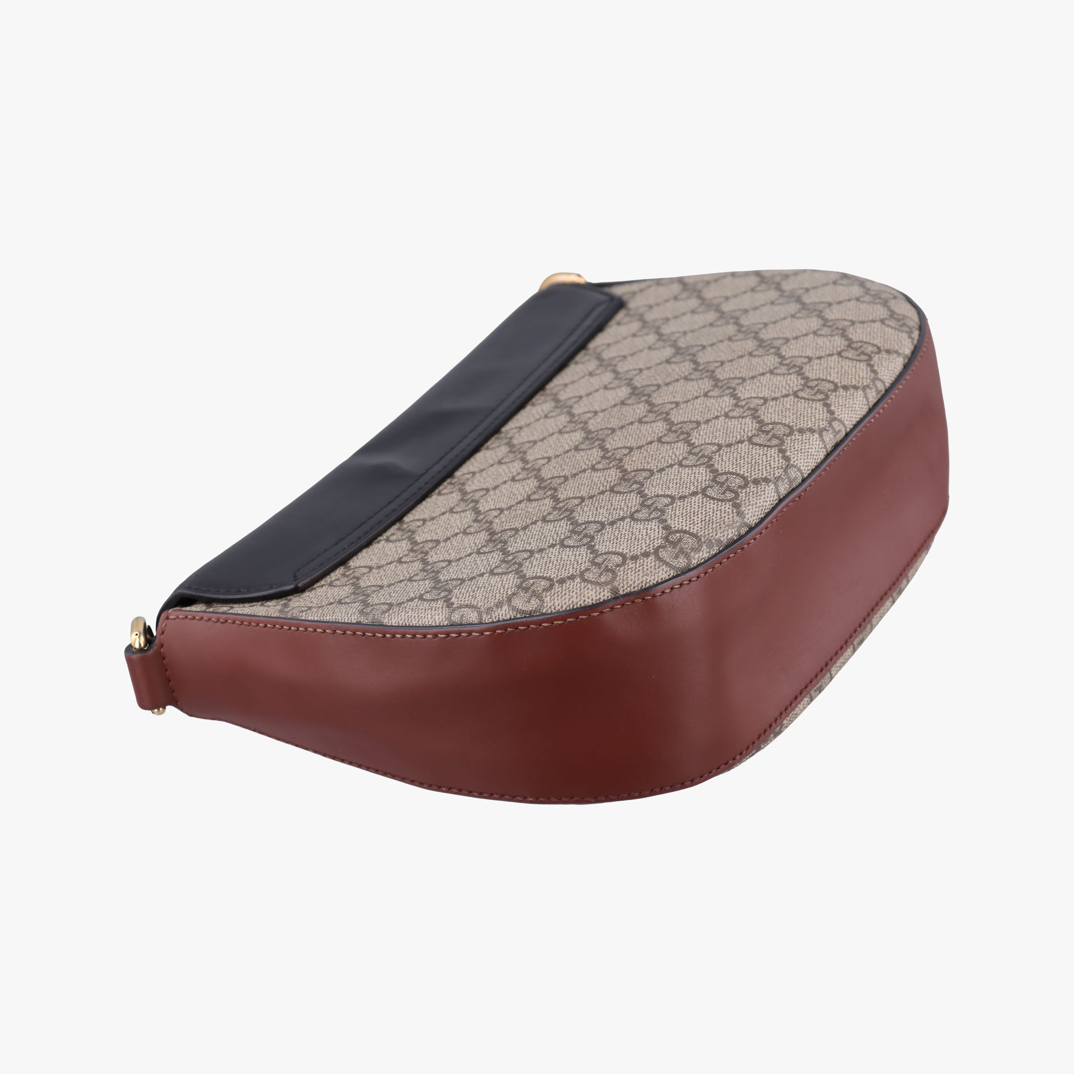 Pre-owned Gucci Padlock Guccissima Beige×Black PVC coated canvas×Leather 453189 shoulderbag | stylenewstar