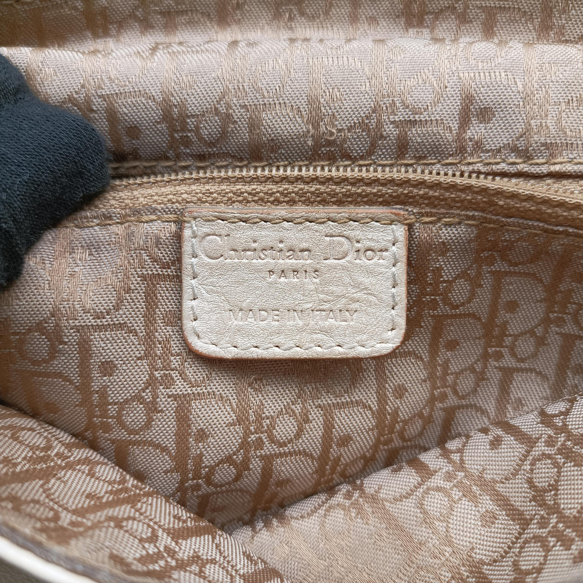 Vintage Christian Dior Gaucho White Leather  shoulderbag | stylenewstar