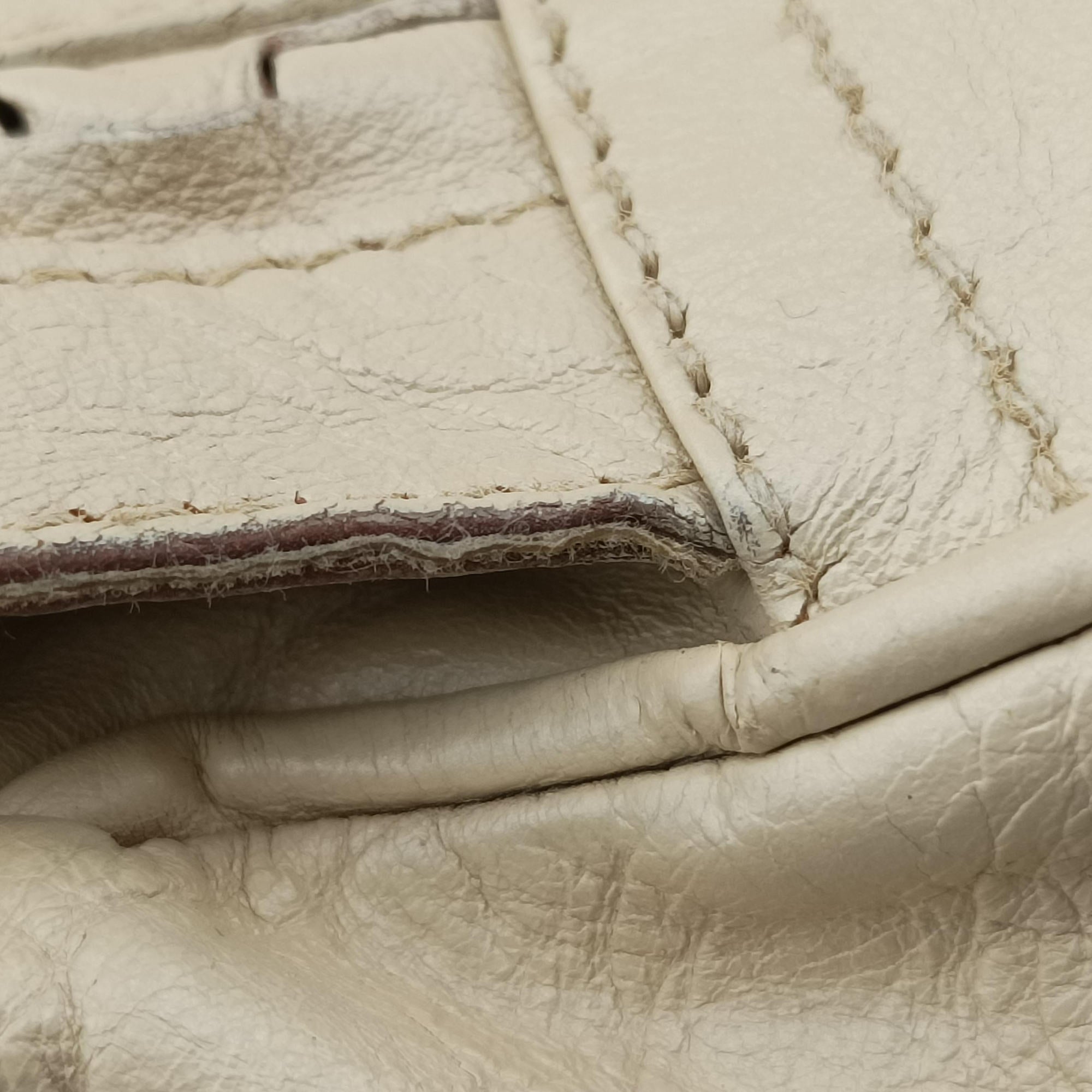Vintage Christian Dior Gaucho White Leather  shoulderbag | stylenewstar