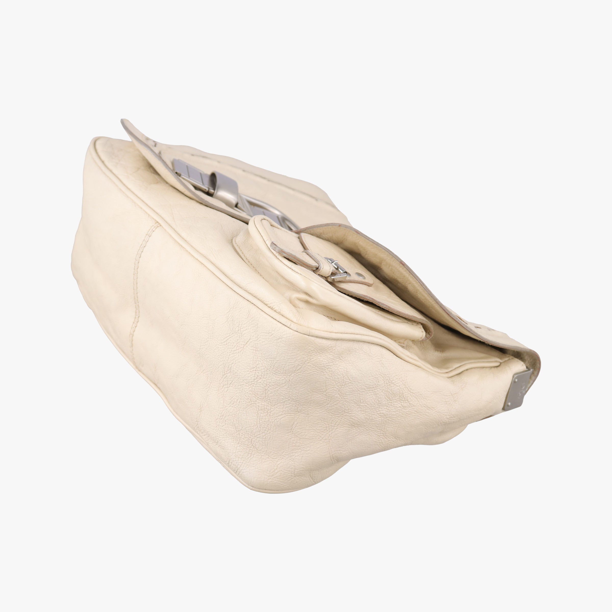 Vintage Christian Dior Gaucho White Leather  shoulderbag | stylenewstar