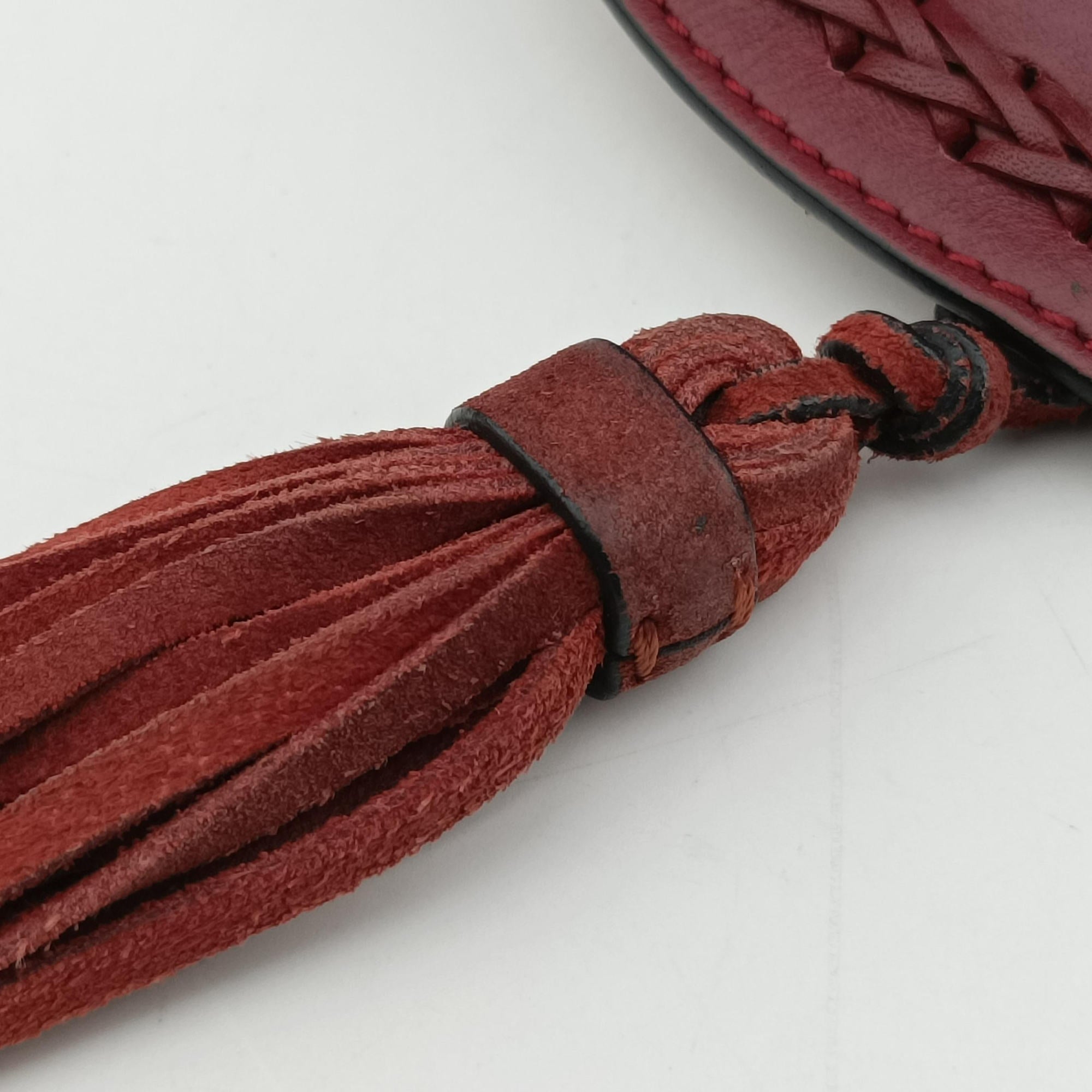 Pre-owned Chloe Hudson Burgundy leather  shoulderbag | stylenewstar