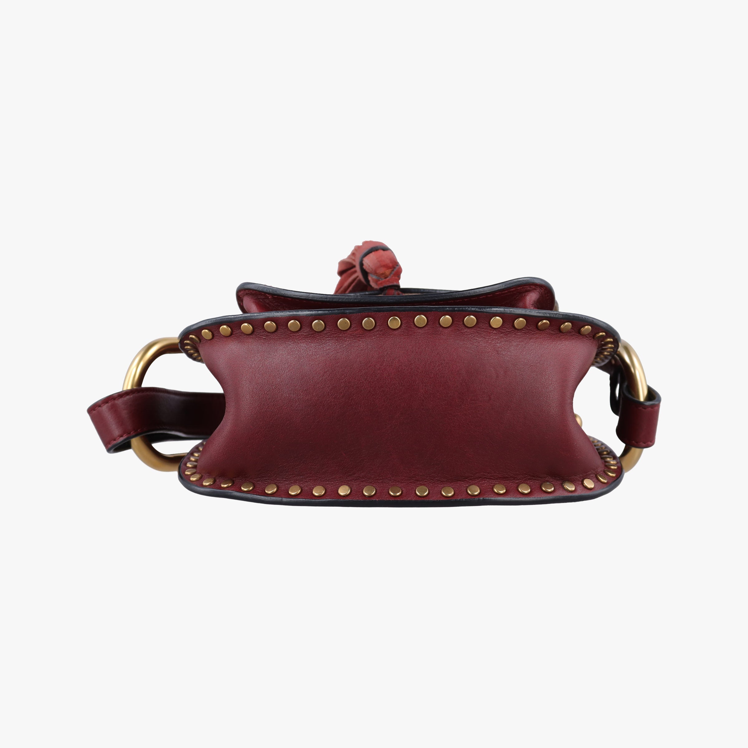 Pre-owned Chloe Hudson Burgundy leather  shoulderbag | stylenewstar